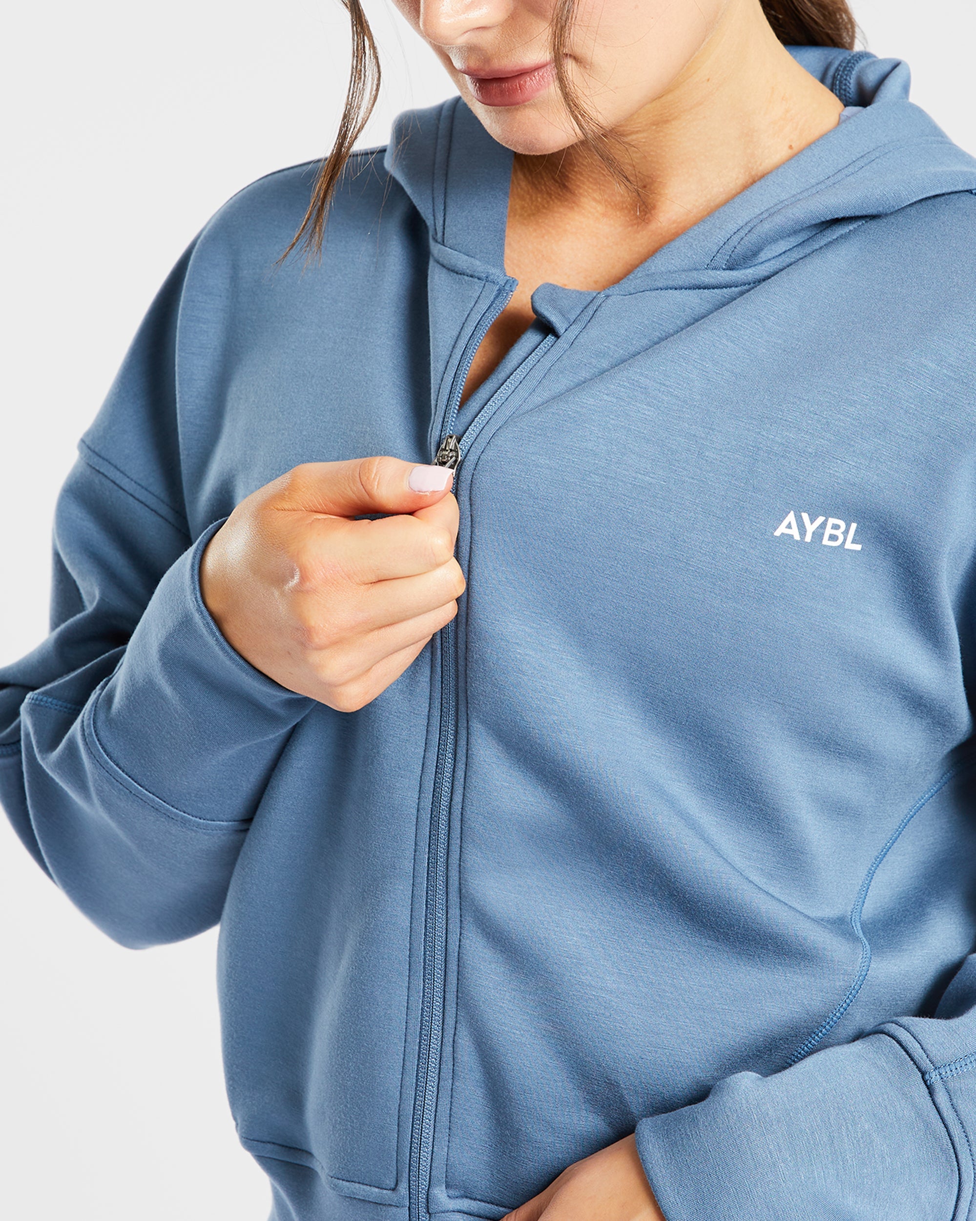 Zip Up Jacket - Blauw