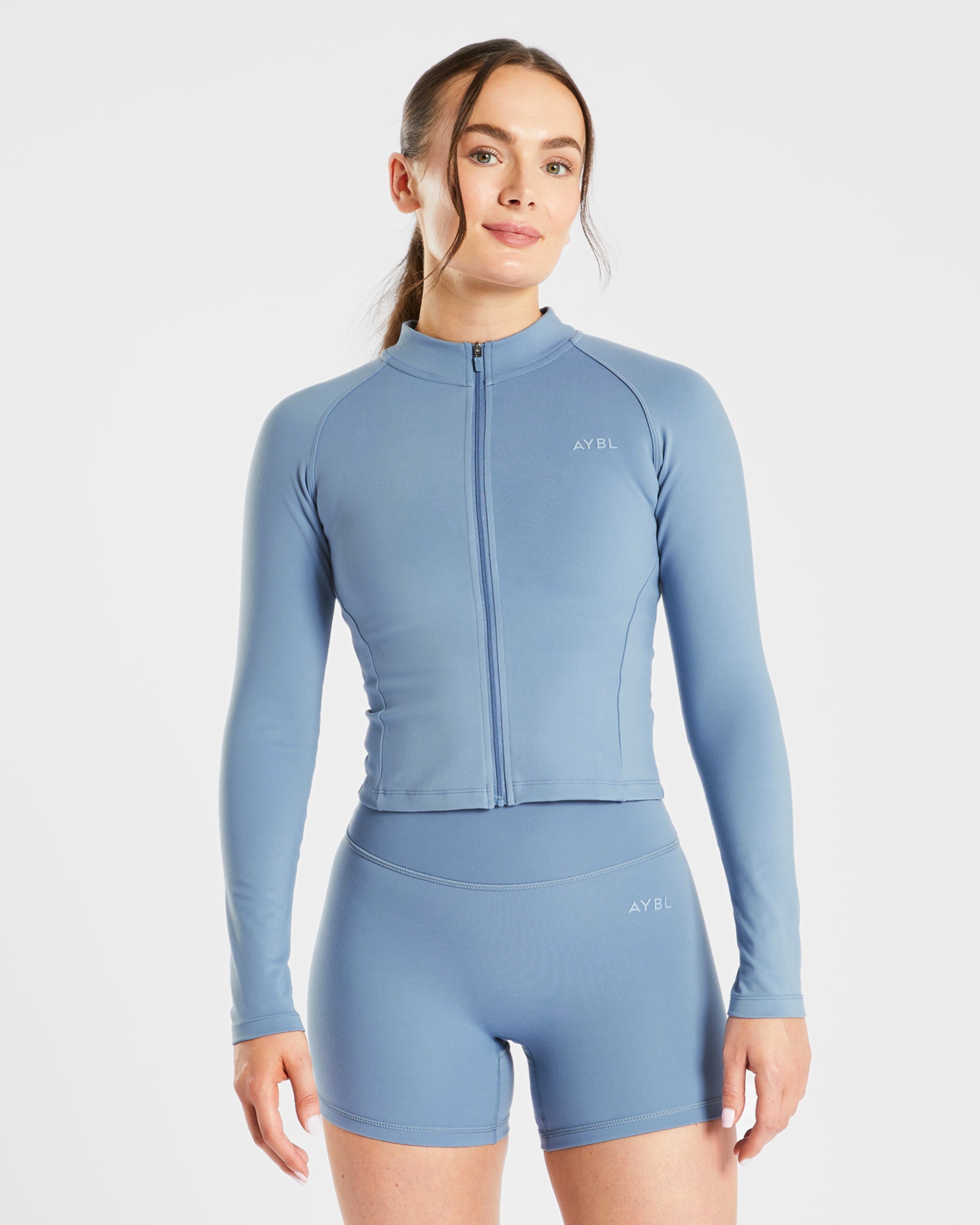 Staple Zip Jacket - Slate Blauw