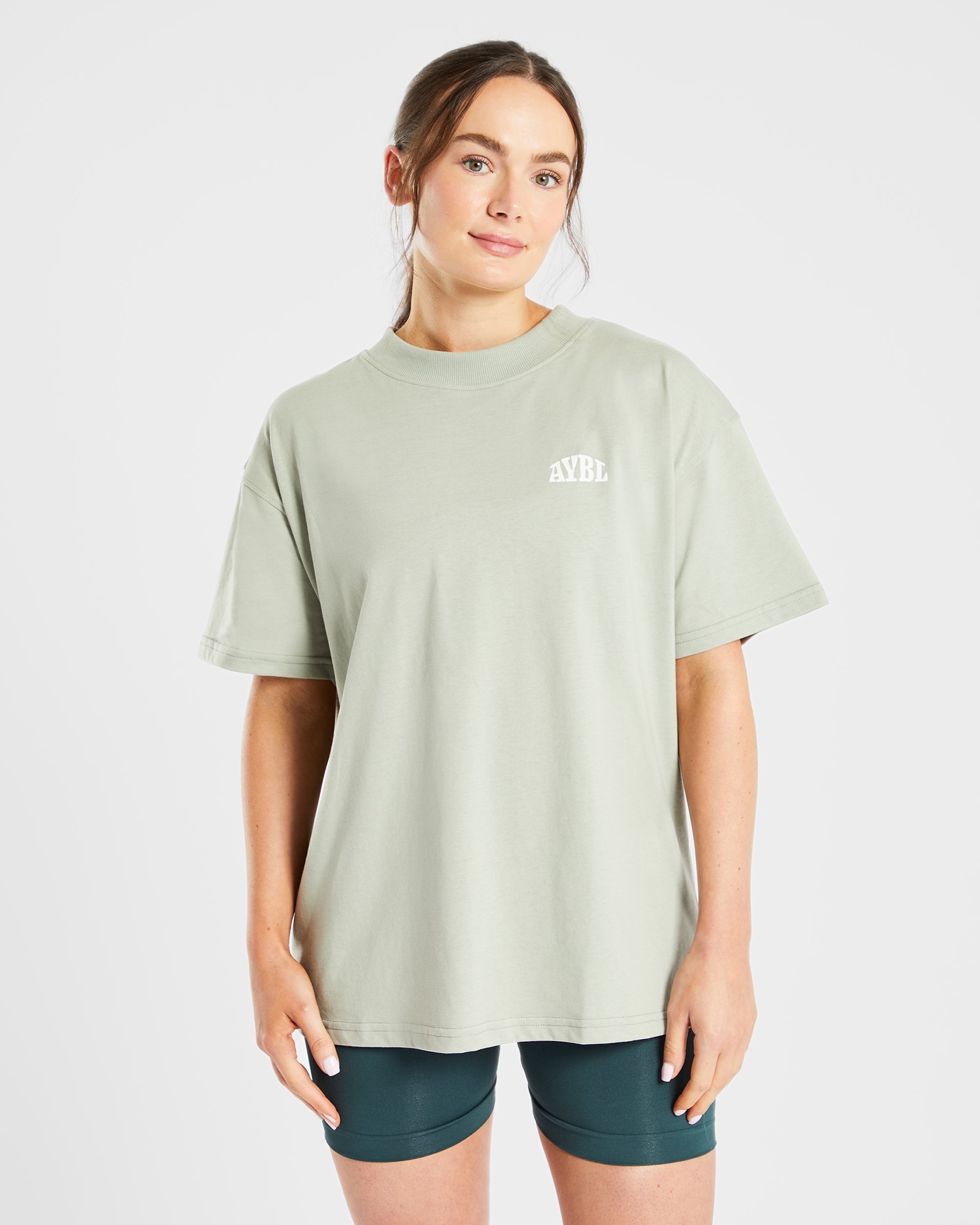 Mind Over Matter Oversized T Shirt - Groen
