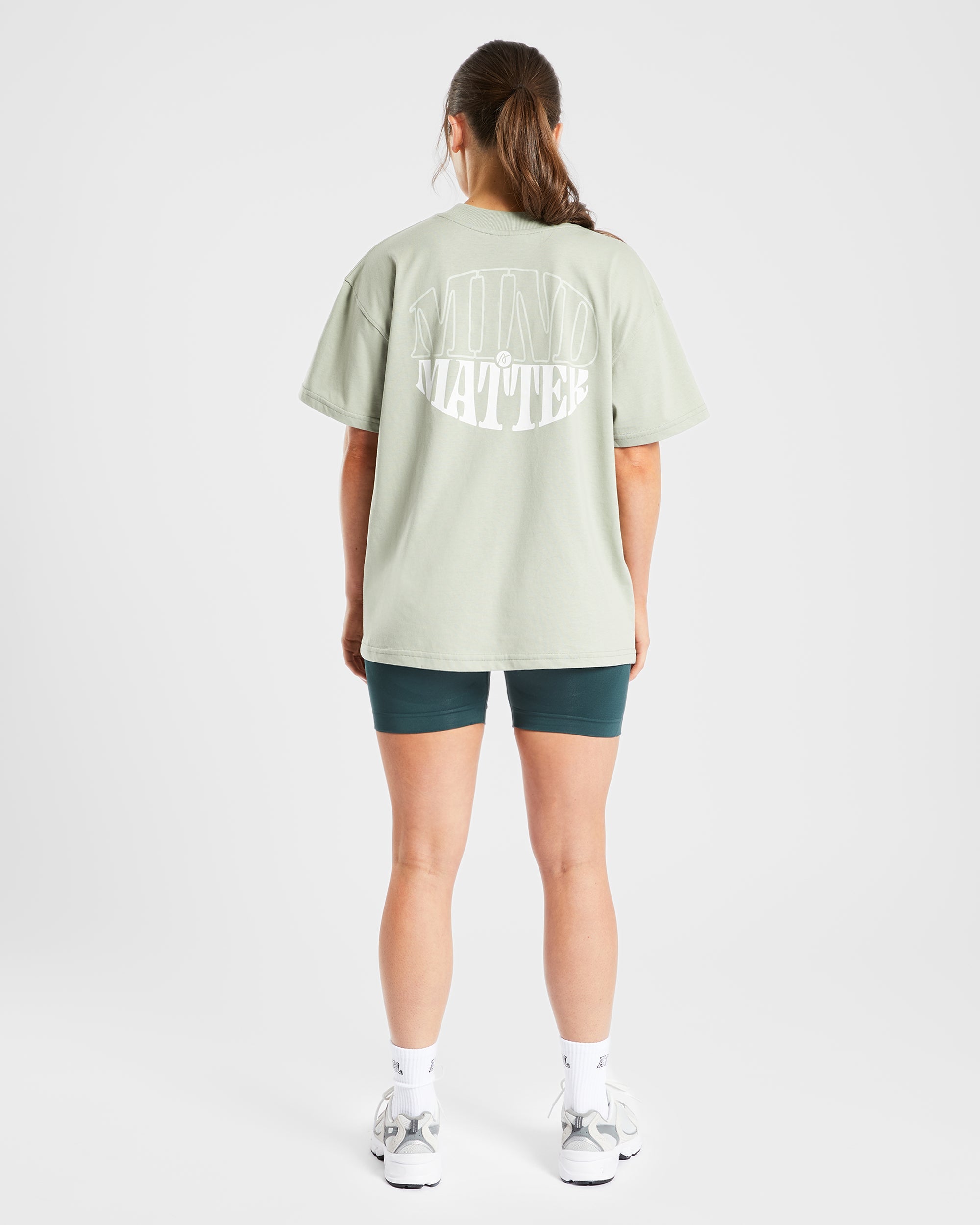 Mind Over Matter Oversized T Shirt - Groen