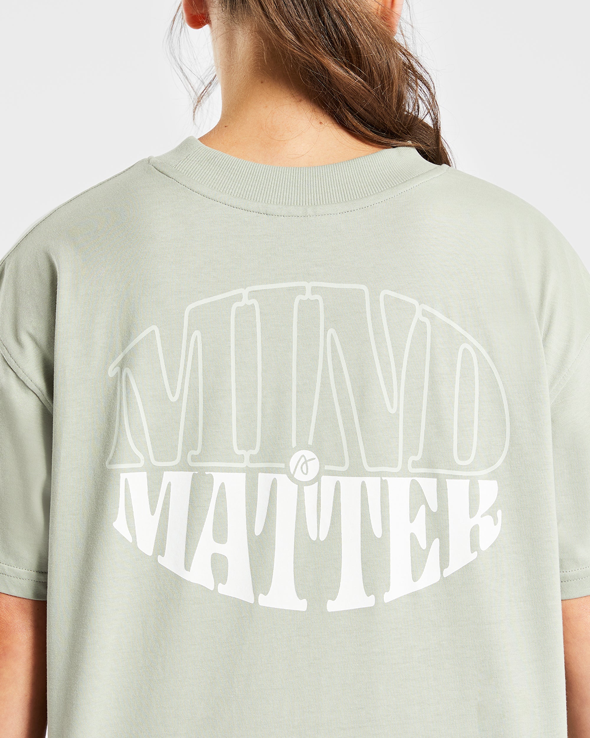 Mind Over Matter Oversized T Shirt - Groen