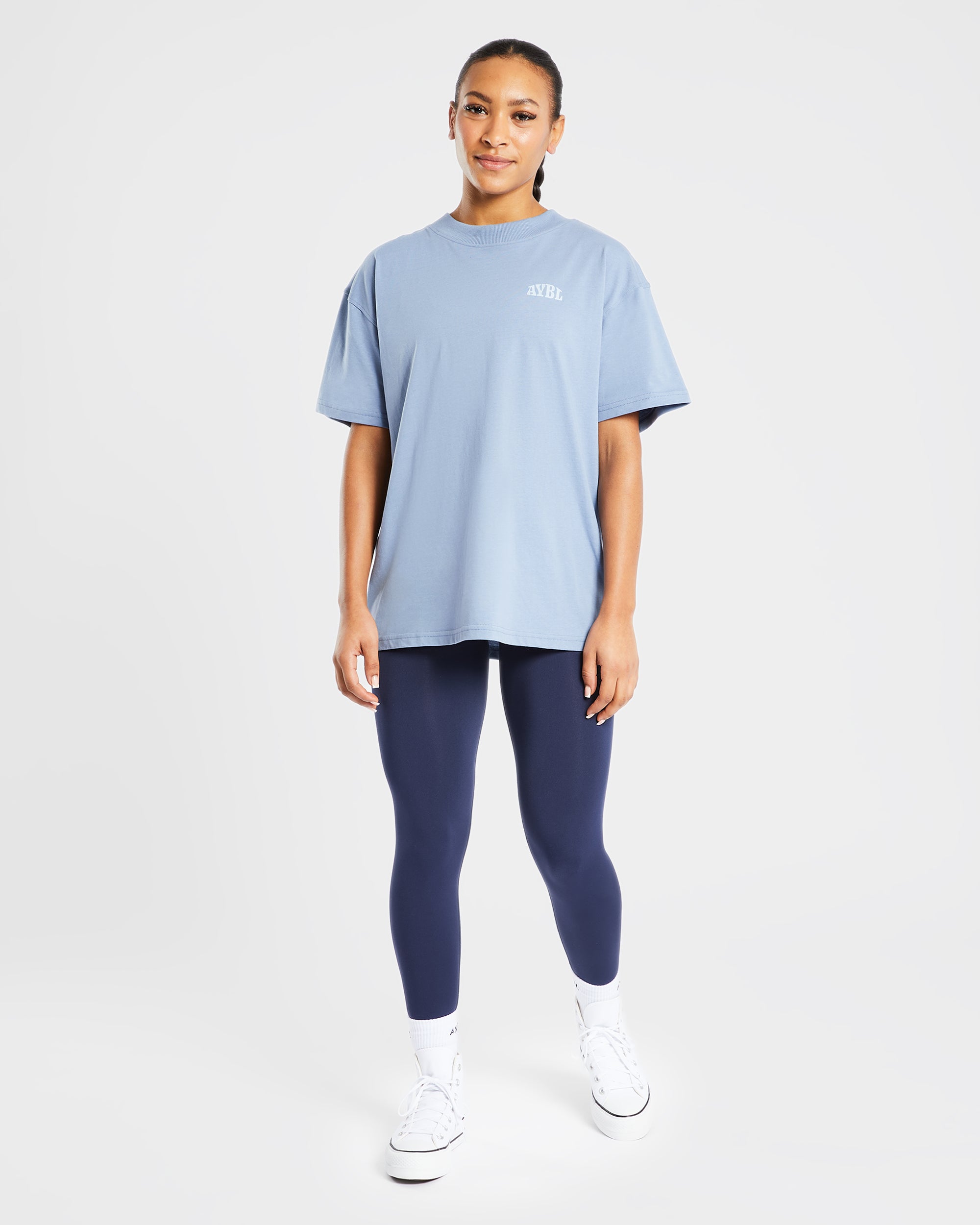 Mind Over Matter Oversized T Shirt - Blauw