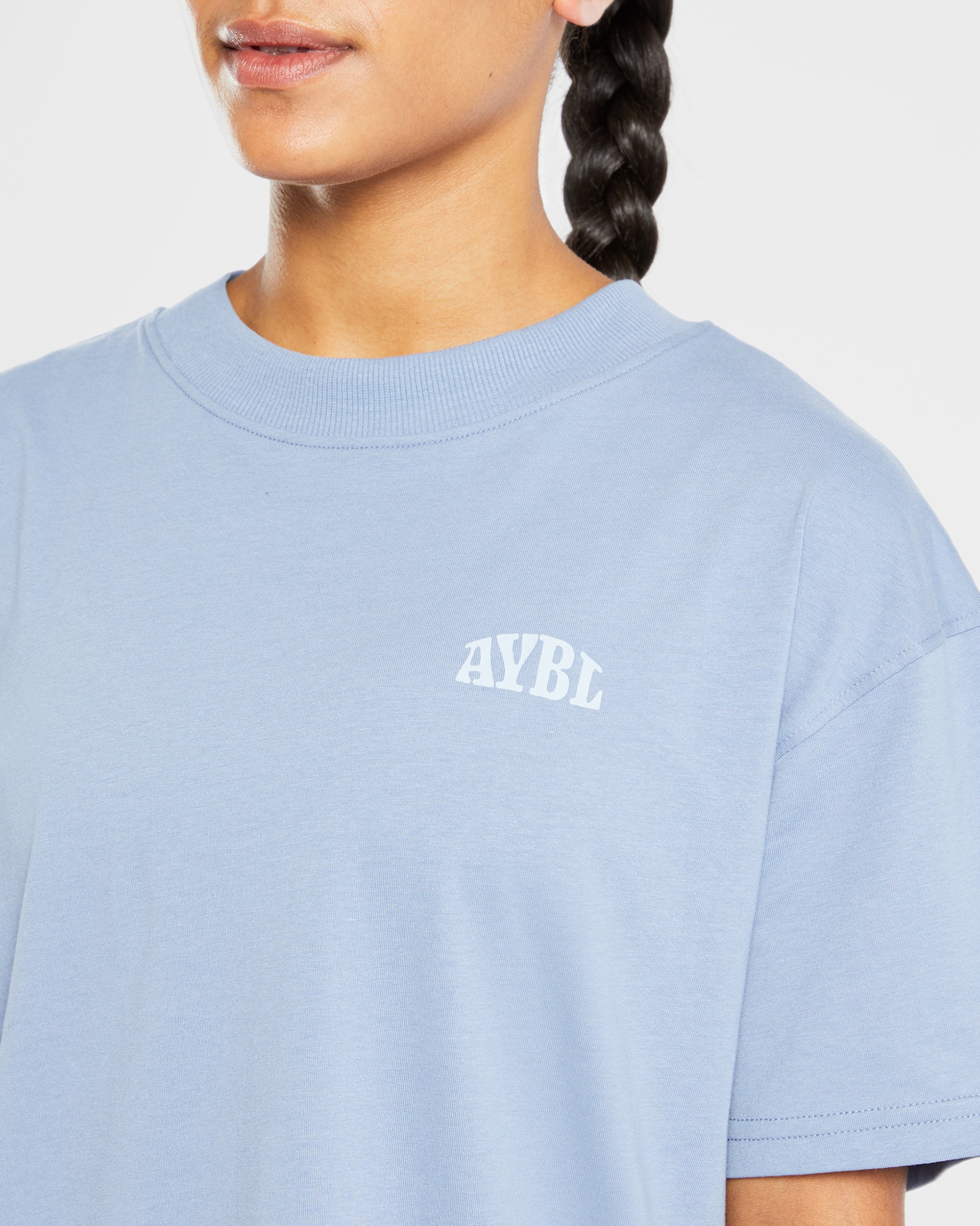 Mind Over Matter Oversized T Shirt - Blauw