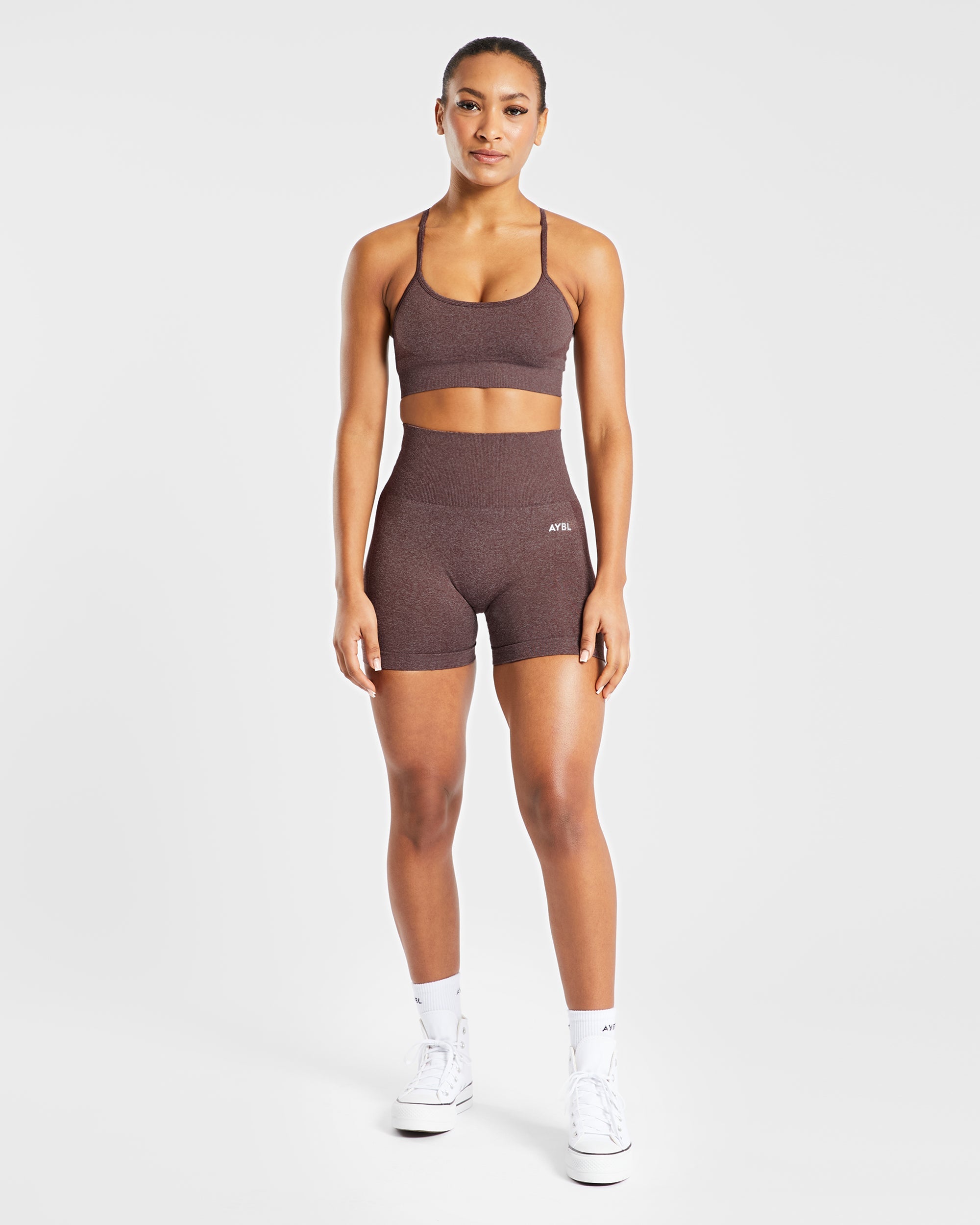 Empower Seamless Shorts - Bruin Marl