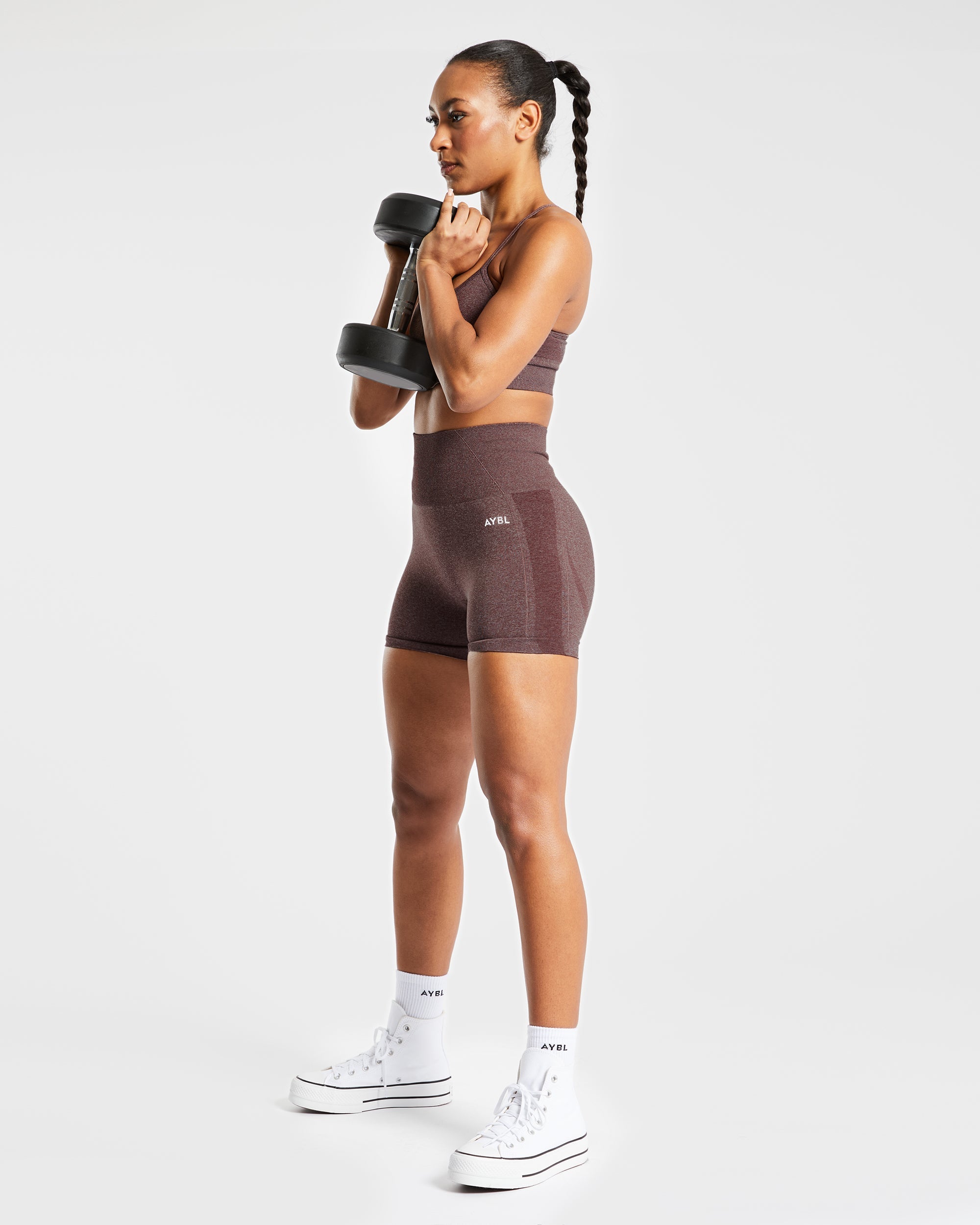 Empower Seamless Shorts - Bruin Marl