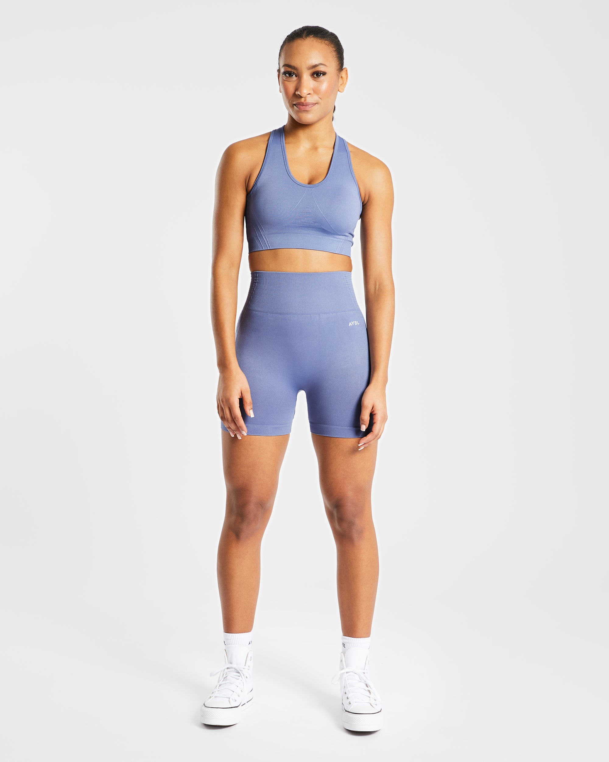 Balance V2 Seamless Shorts - Steel Blauw