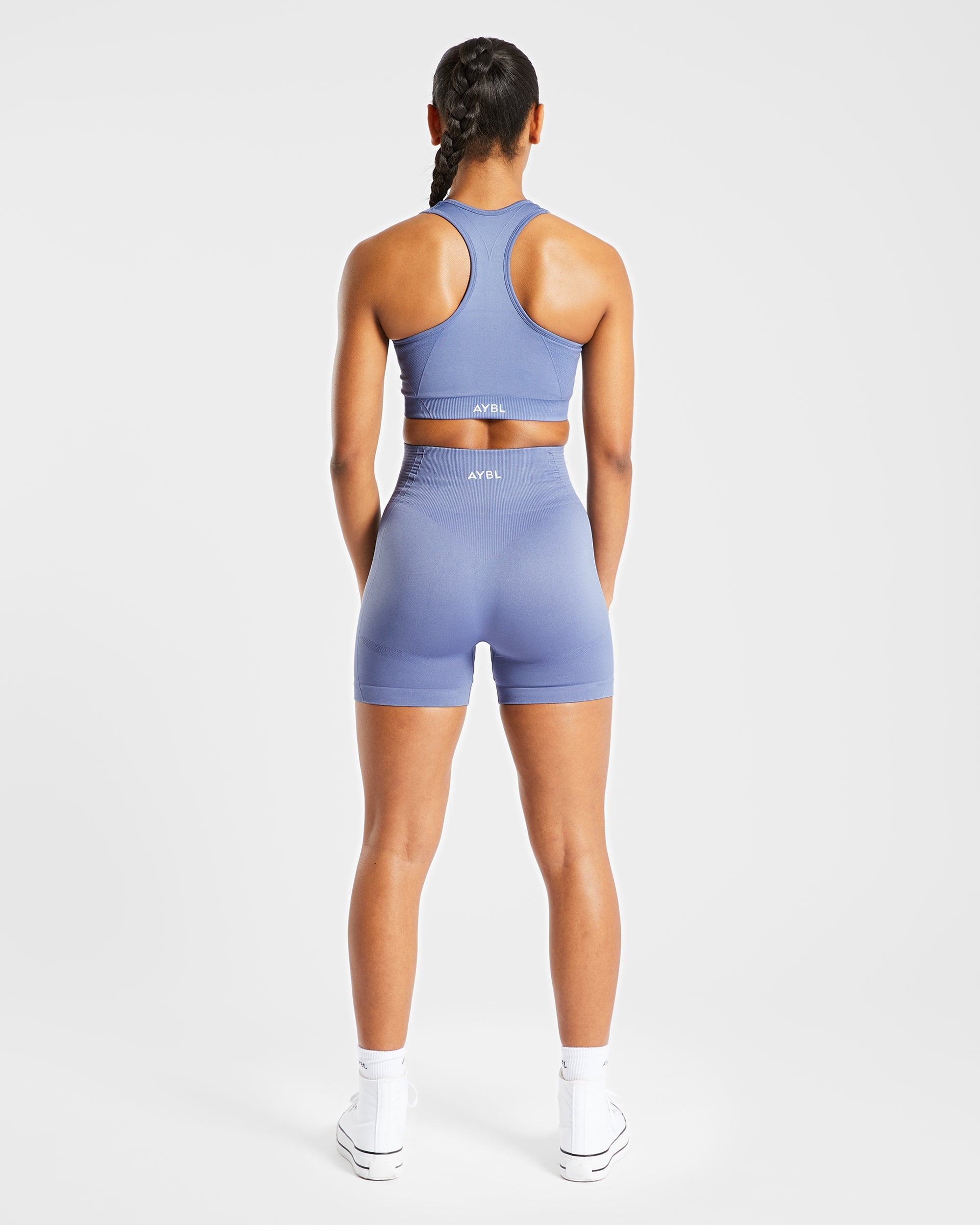 Balance V2 Seamless Shorts - Steel Blauw