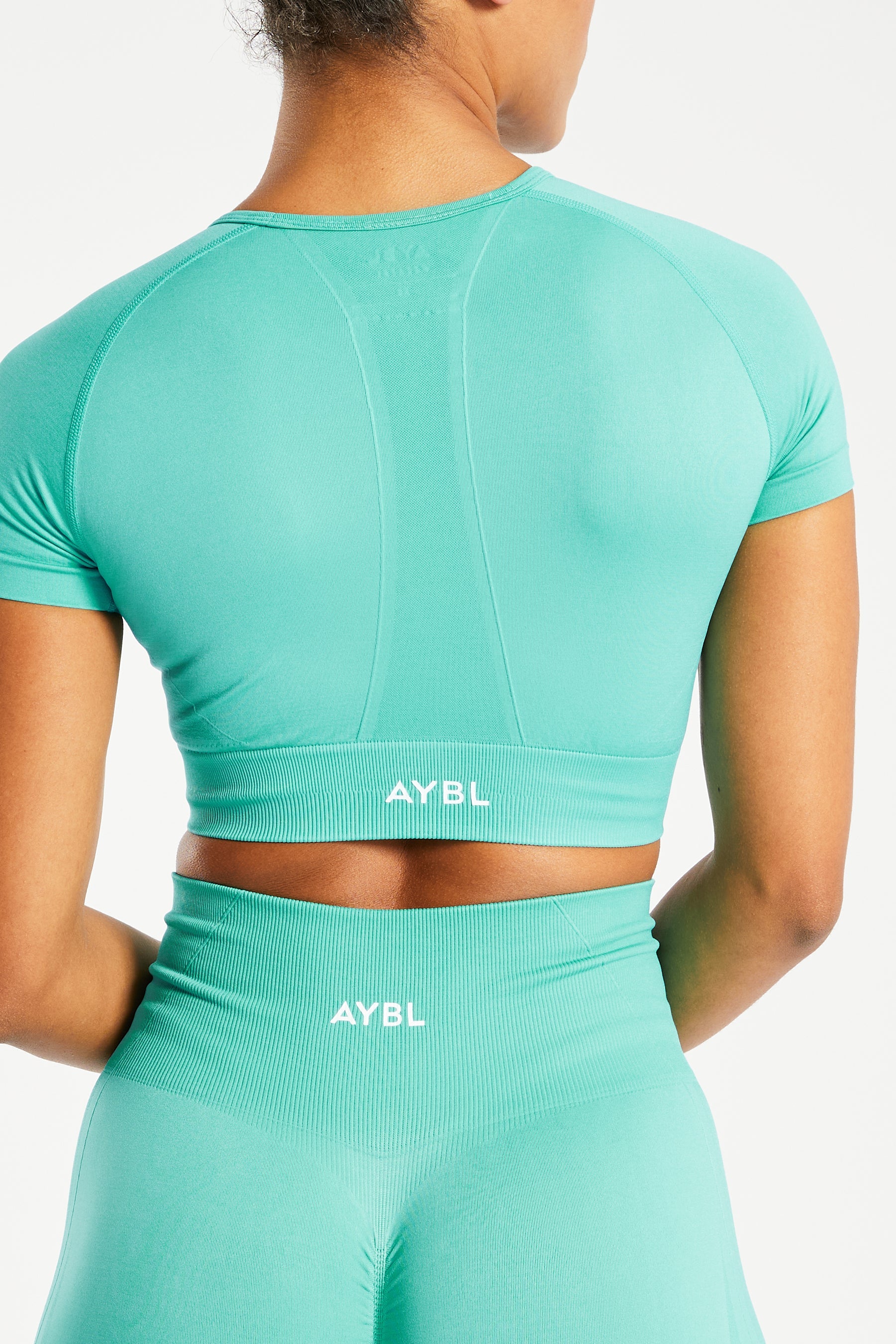 Empower Seamless Crop Top - Jade Groen