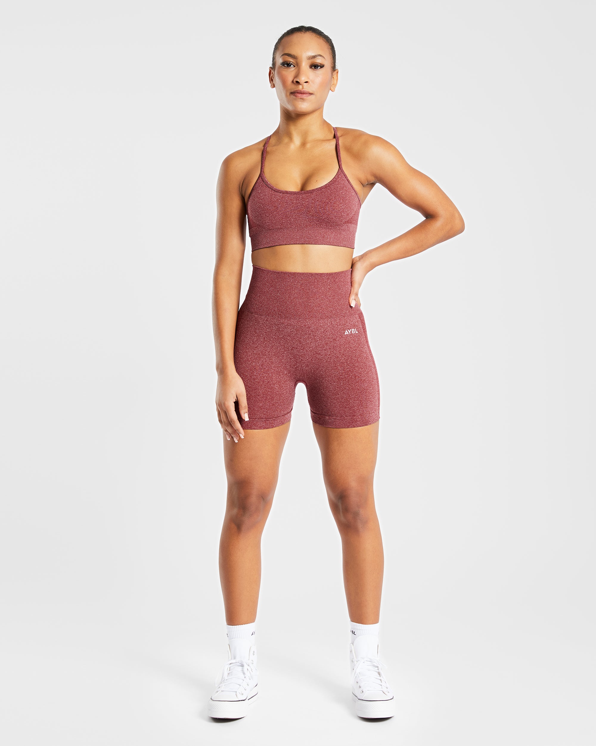 Empower Seamless Shorts - Rood Marl
