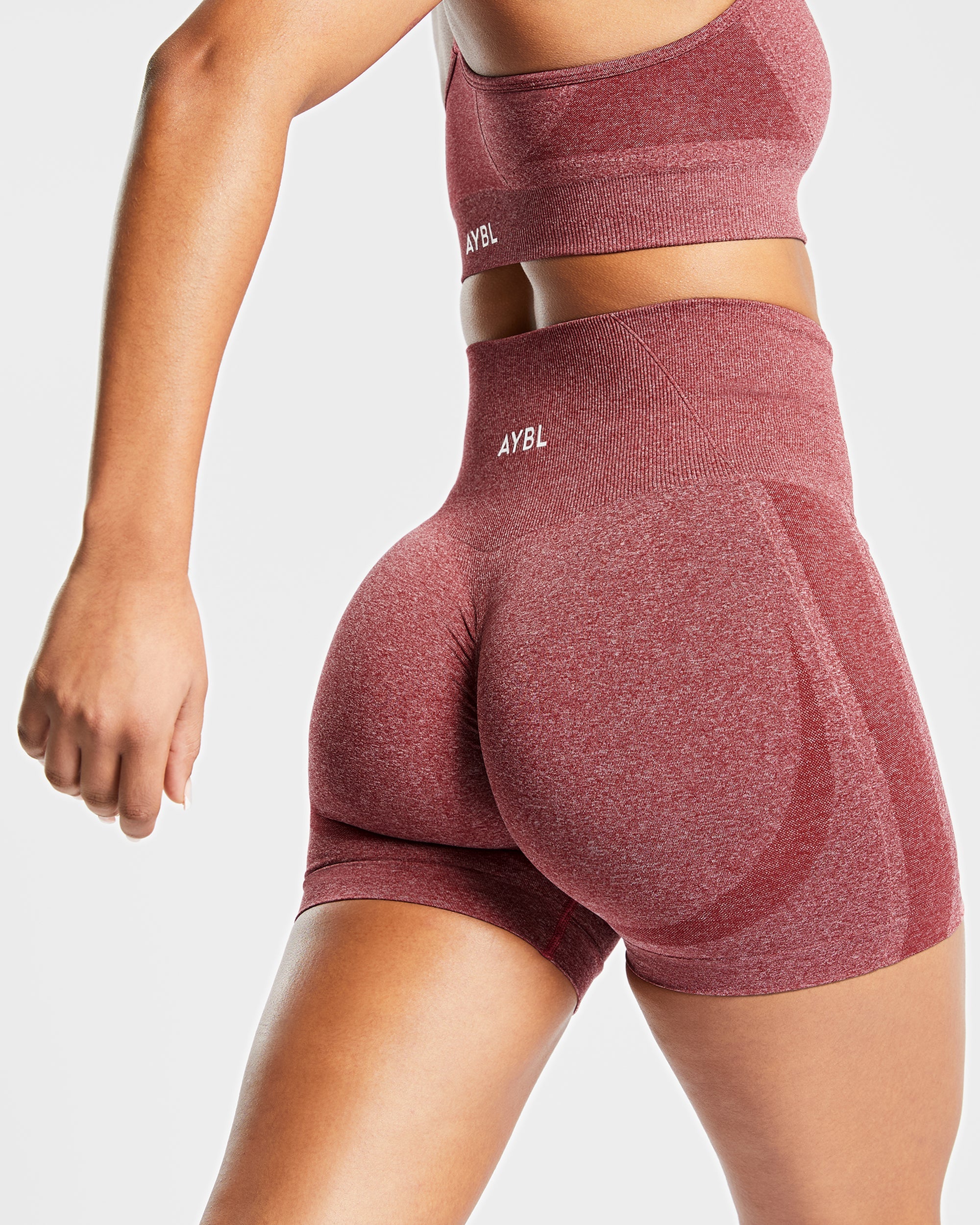 Empower Seamless Shorts - Rood Marl