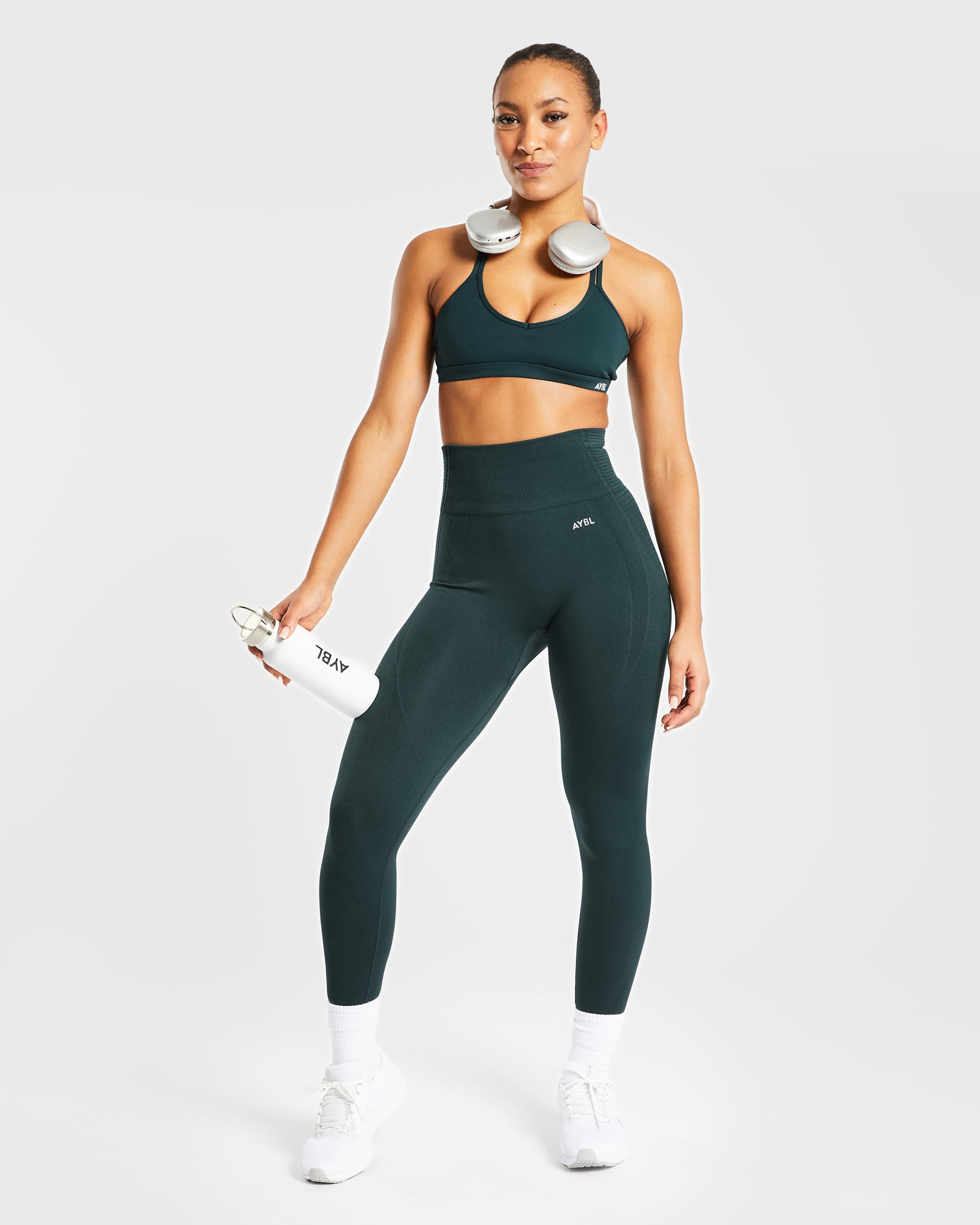 Essential Strappy Sports Bra - Forest Groen