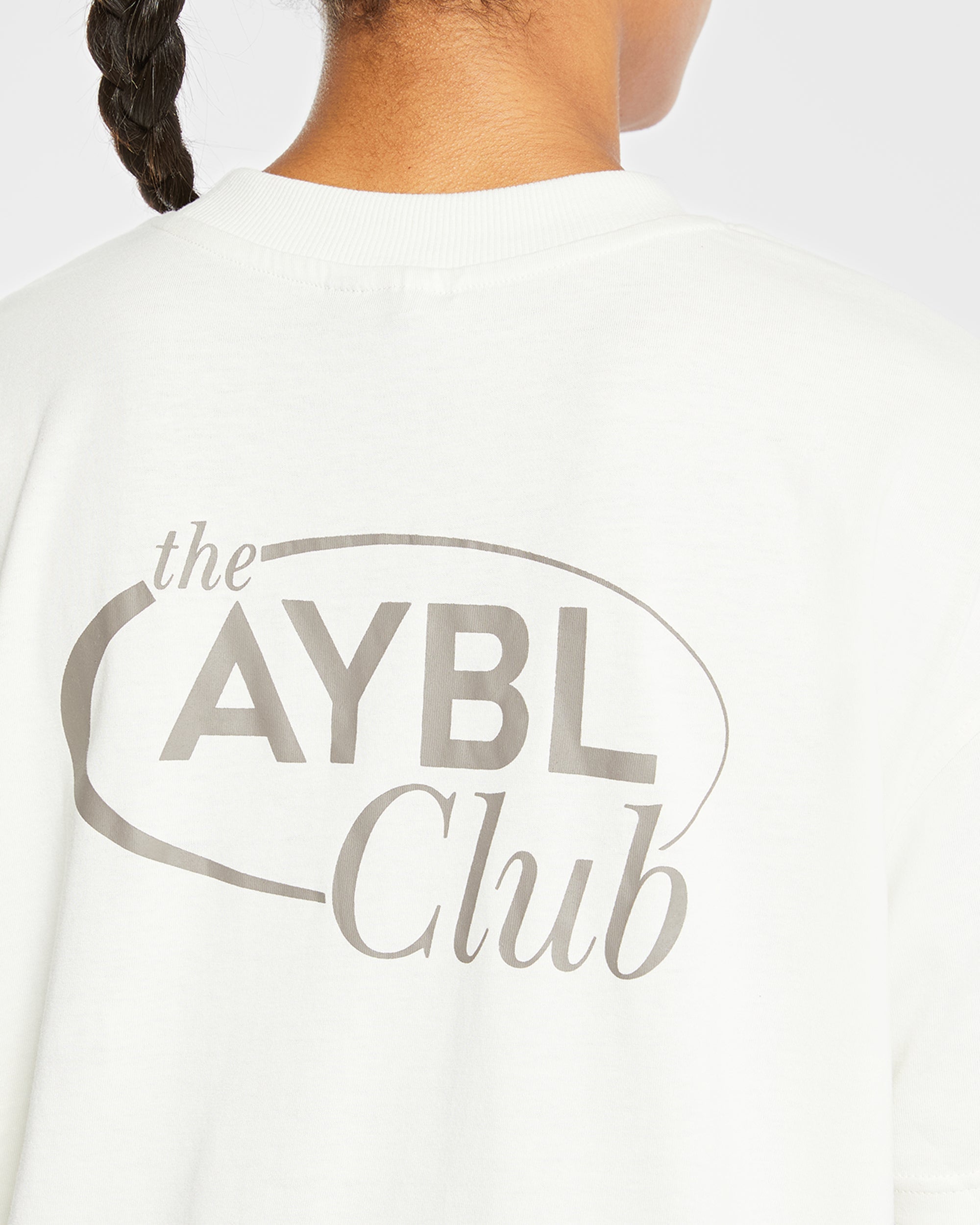 AYBL Club Oversized T Shirt - Off Wit