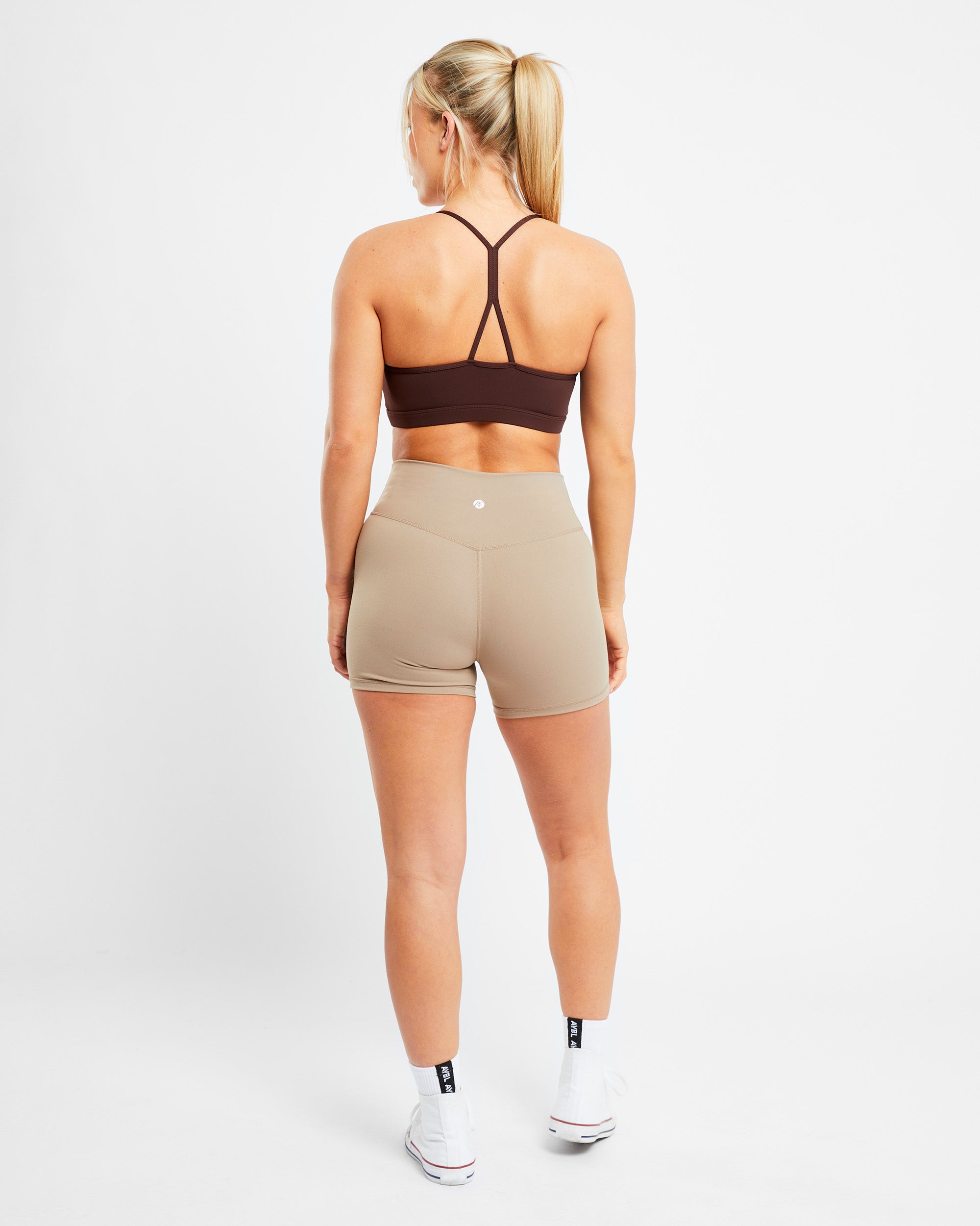 Essential Ruched Sports Bra - Chocolate Bruin