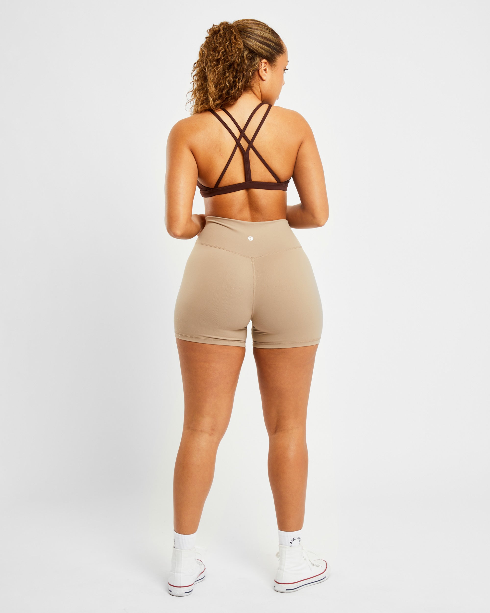 Essential Strappy Sports Bra - Chocolate Bruin