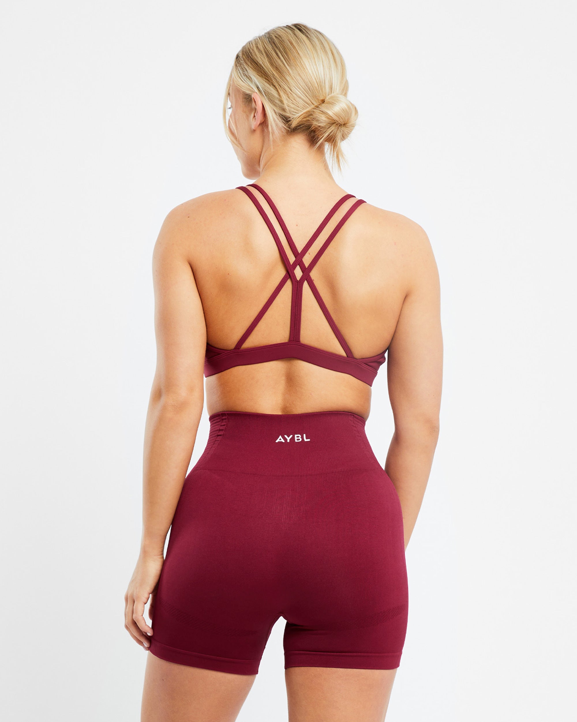 Essential Strappy Sports Bra - Rumba Rood