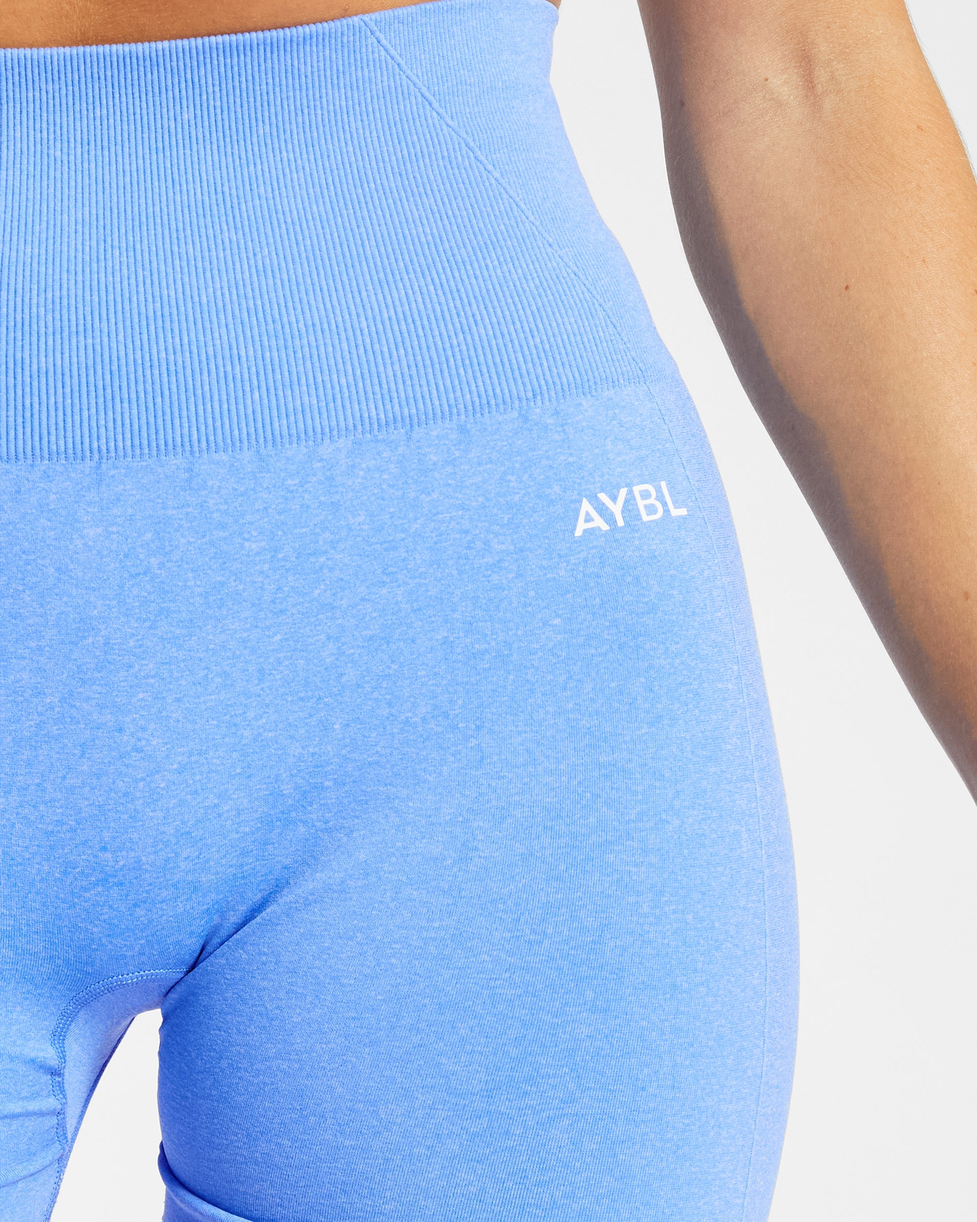 Empower Seamless Shorts - Spring Blauw Marl