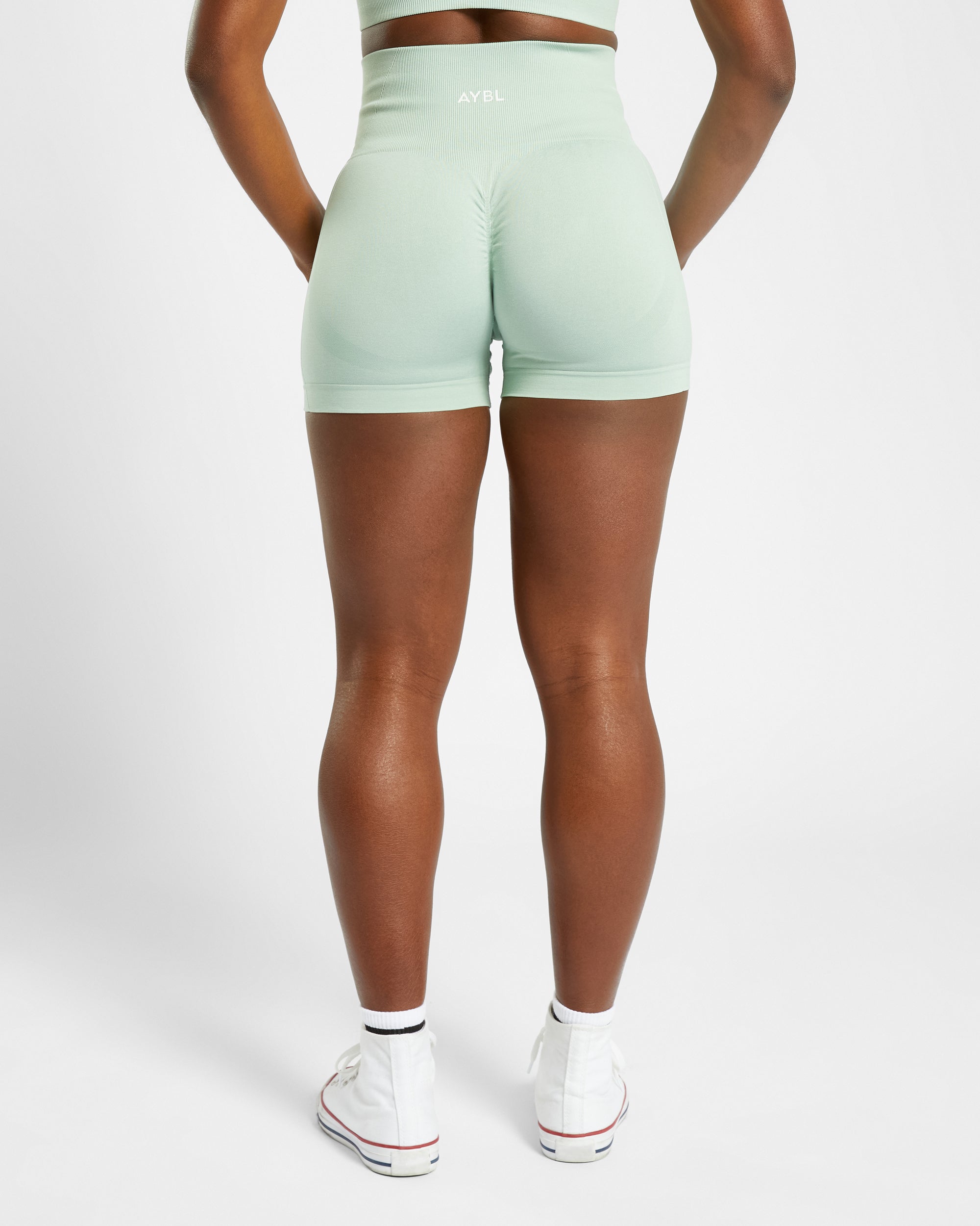 Empower Seamless Shorts - Spring Groen Marl