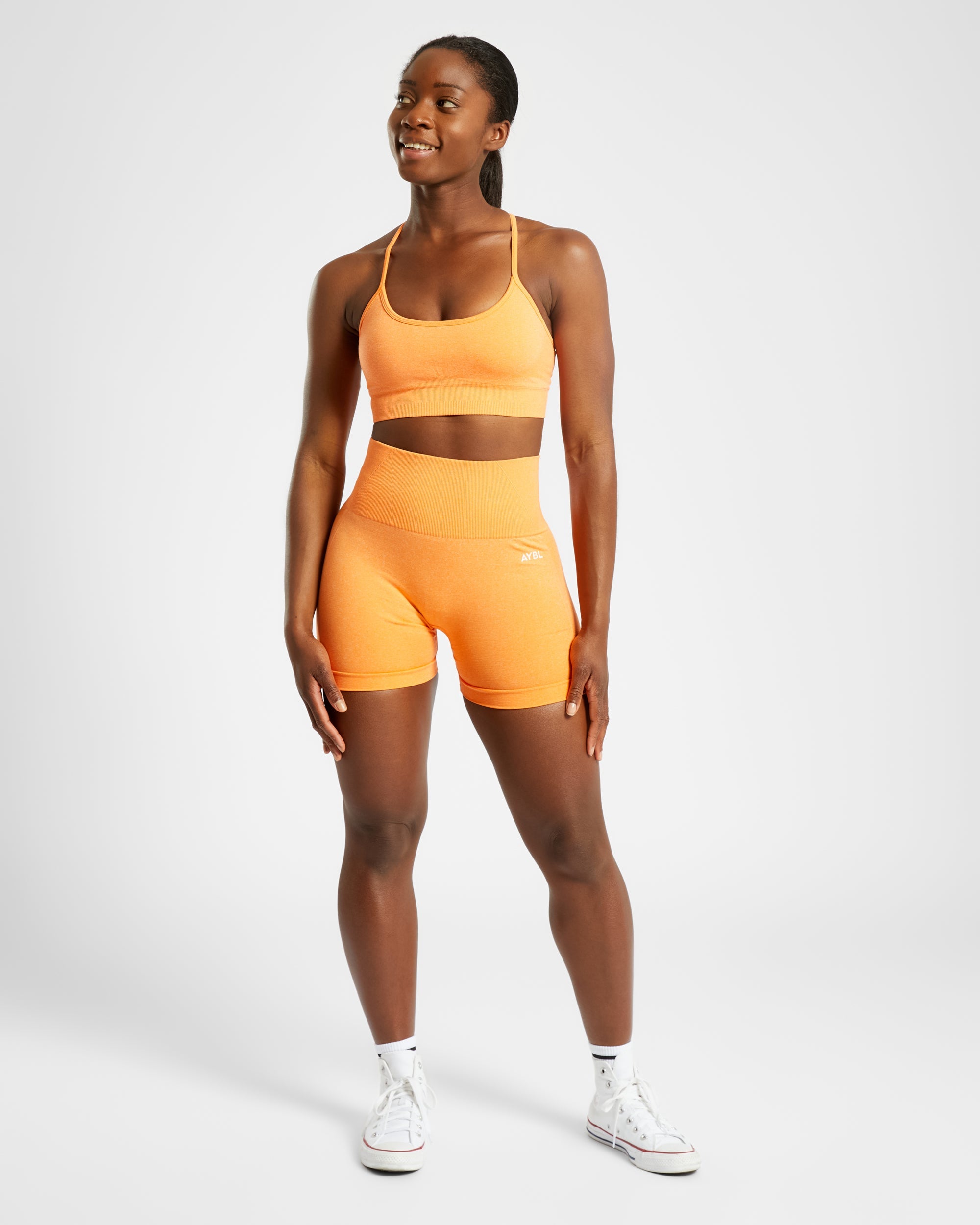 Empower Seamless Shorts - Oranje Marl