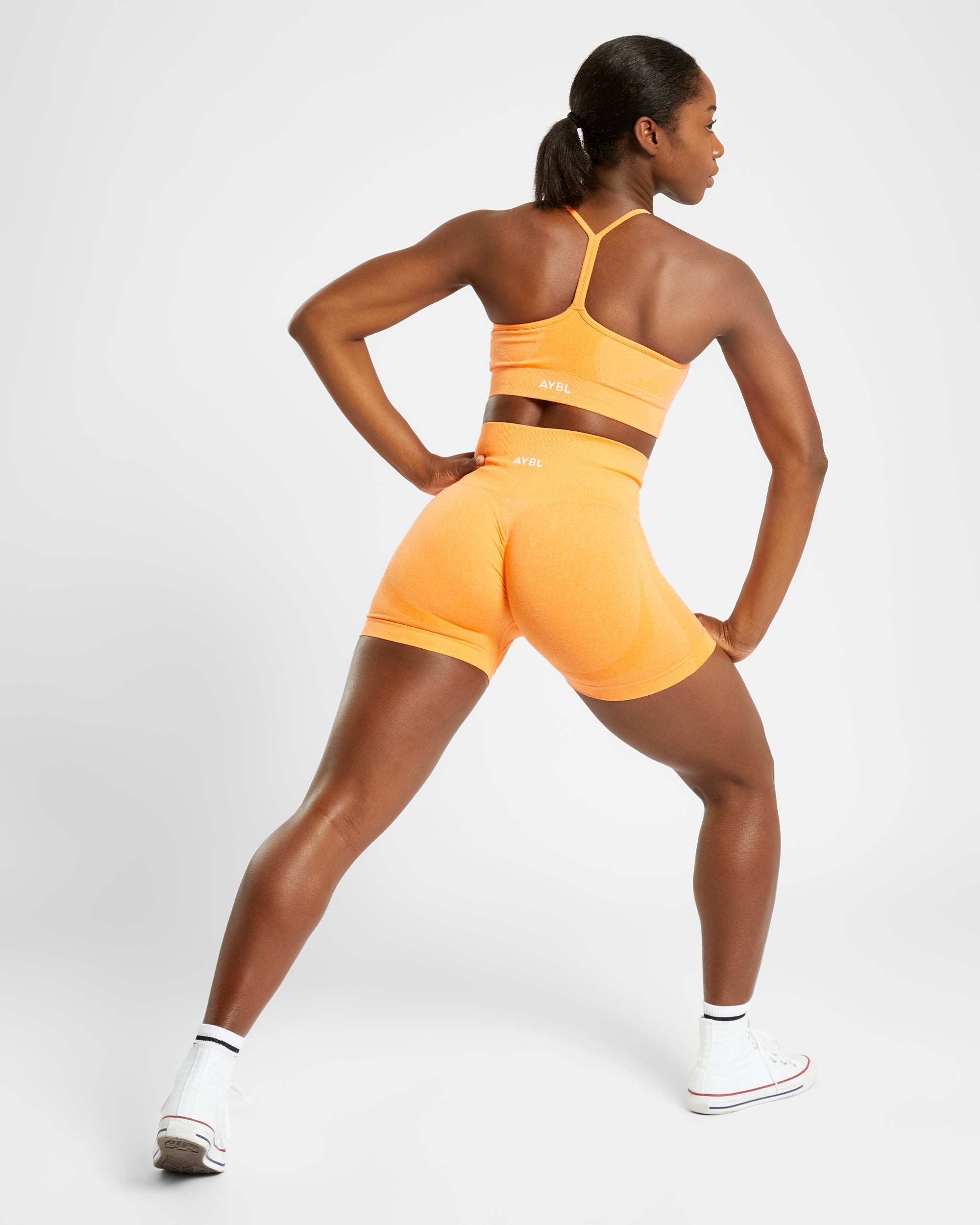 Empower Seamless Shorts - Oranje Marl