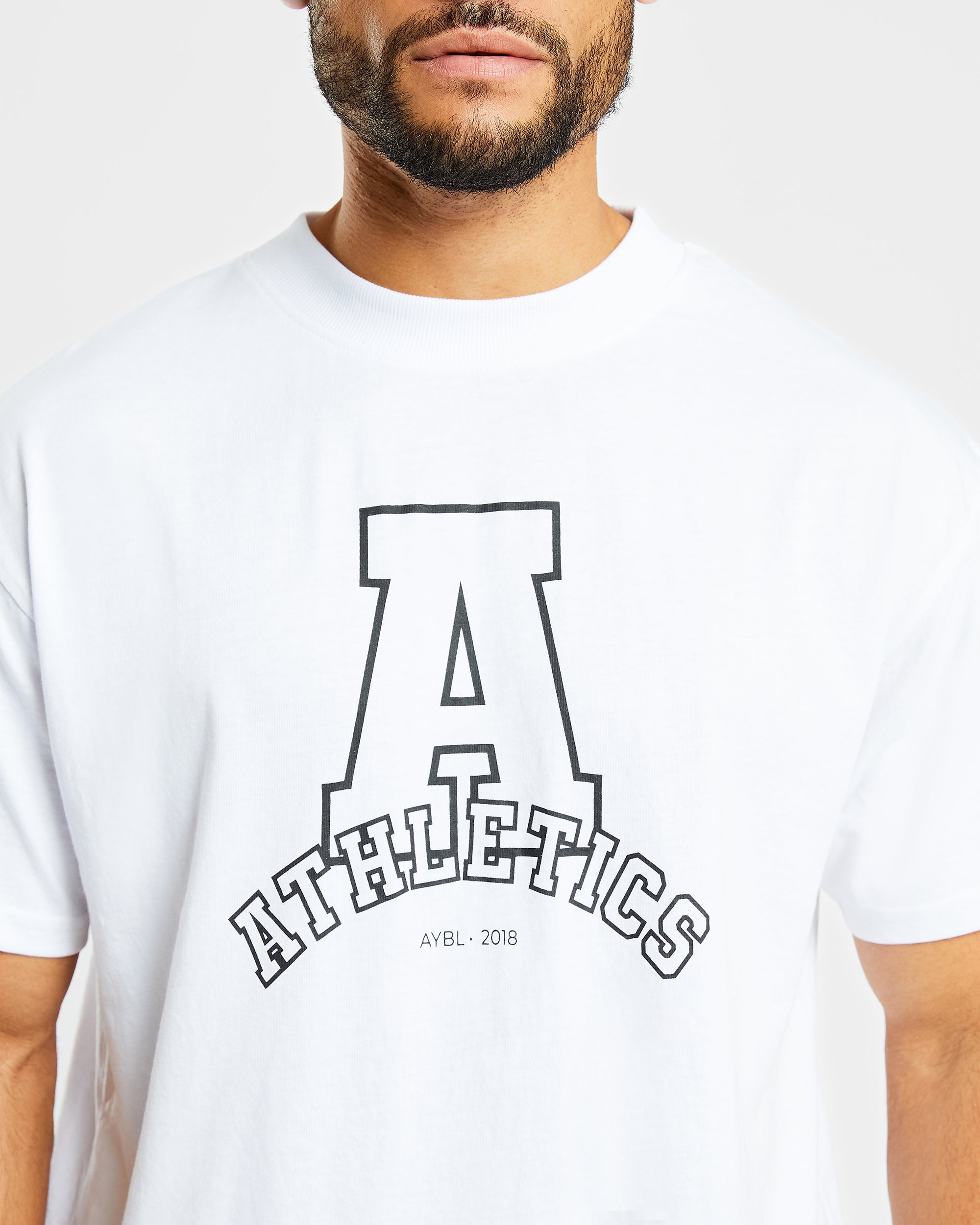 Athletics Varsity Oversized T Shirt - Wit