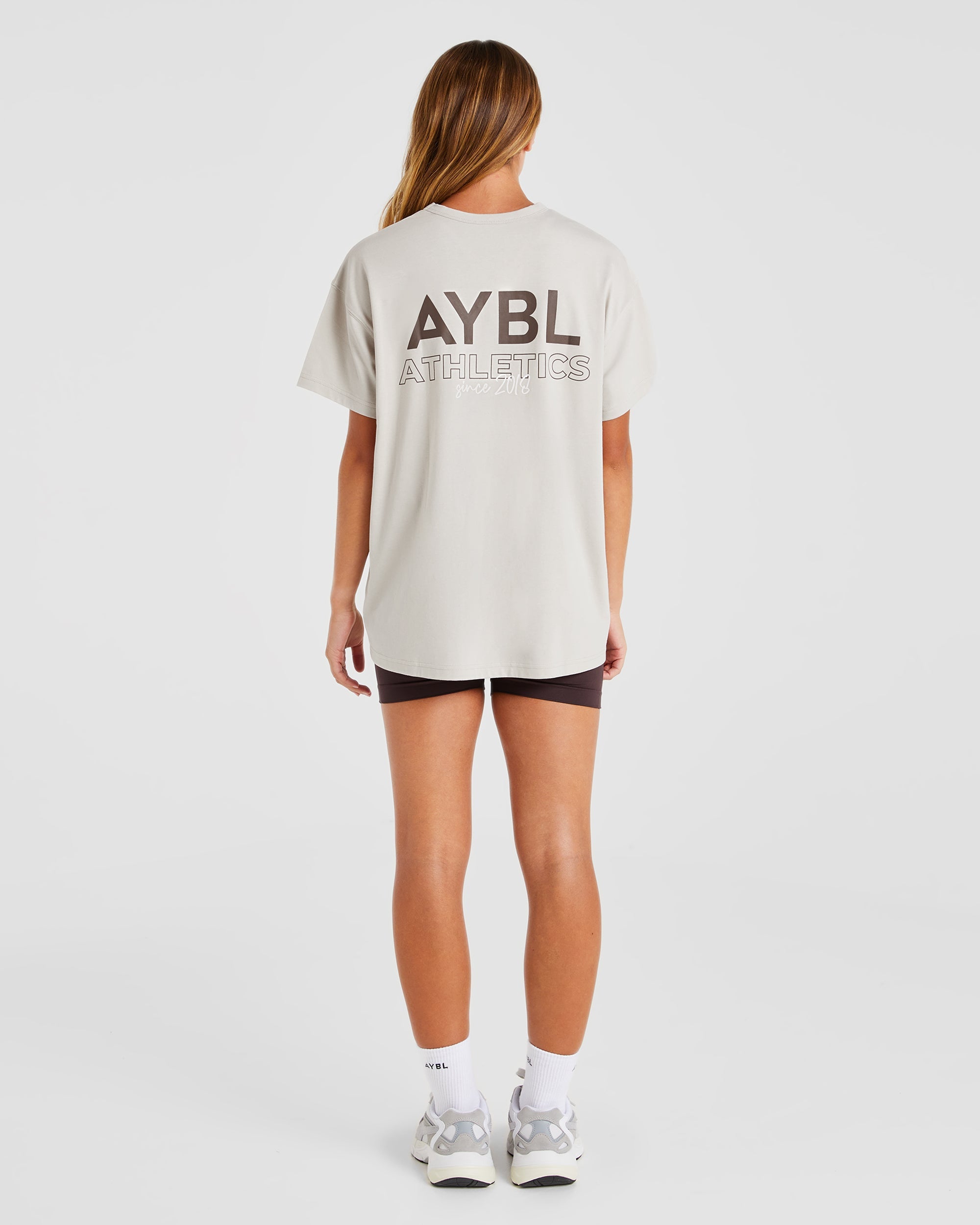 AYBL Athletics Oversized T Shirt Beige