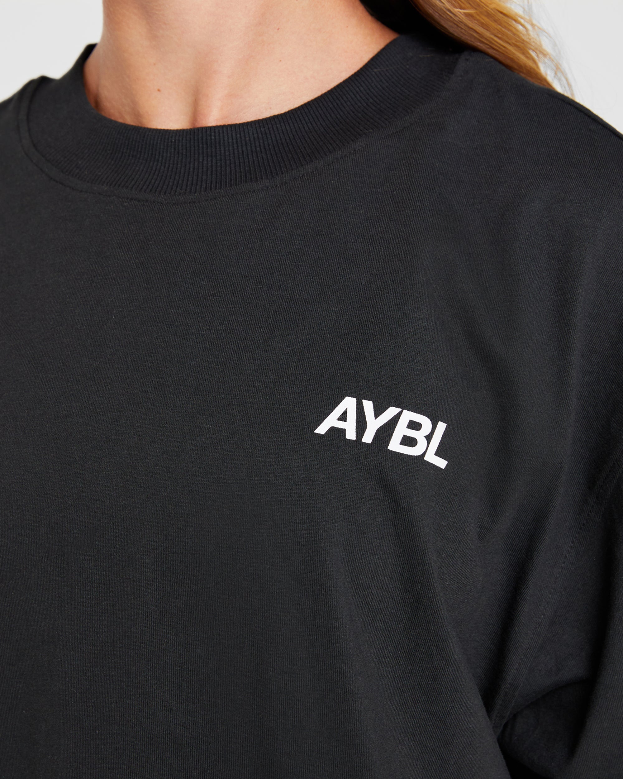 AYBL Sports Club Oversized T Shirt - Zwart