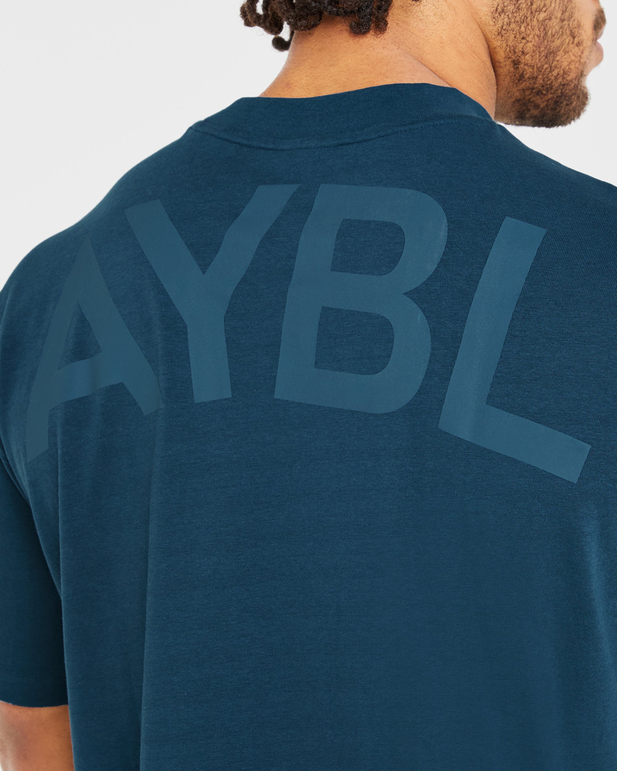 Essential Oversized T Shirt - Marine Blauw