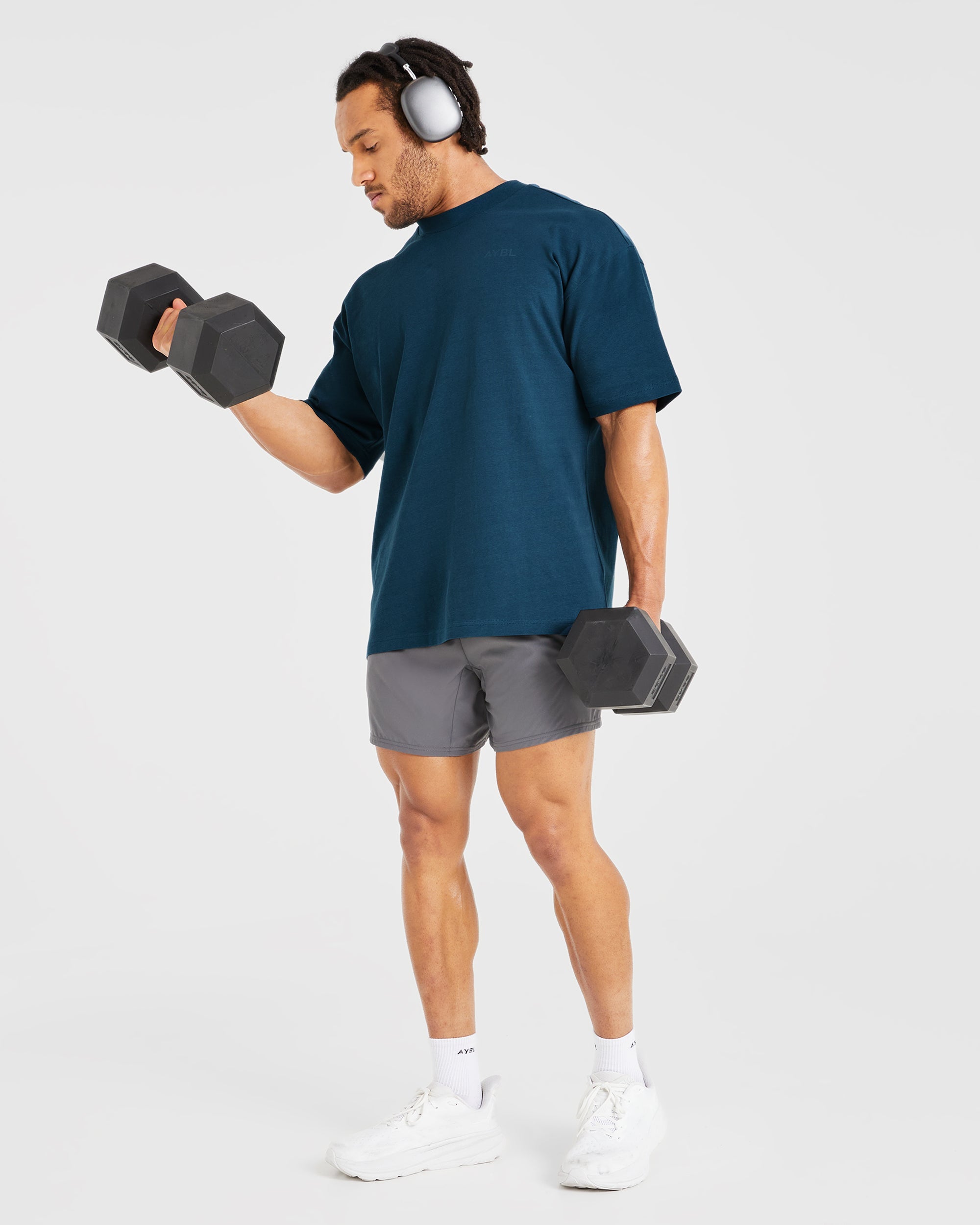 Essential Oversized T Shirt - Marine Blauw
