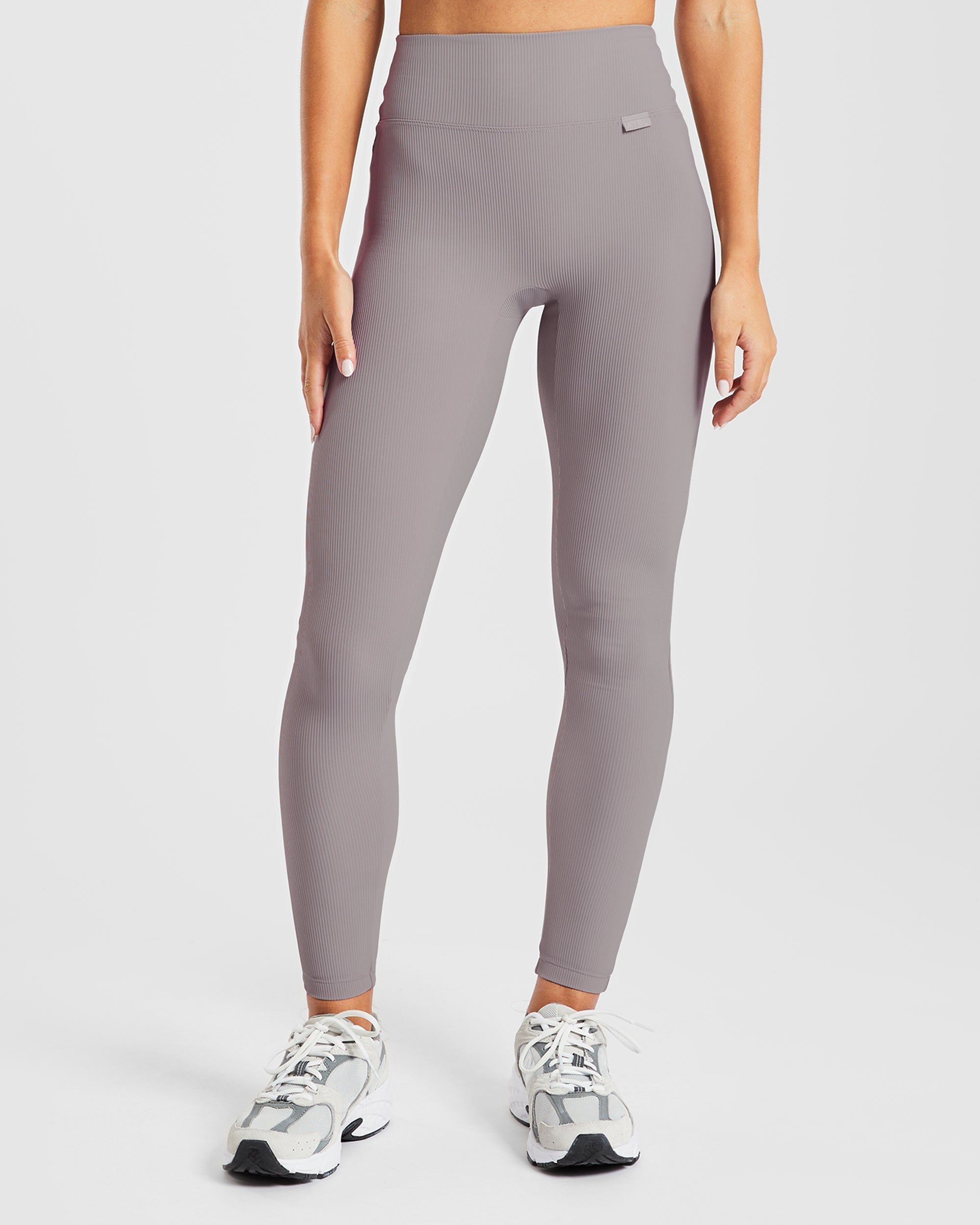 Sculpt Ribbed Leggings - Fog Grijs