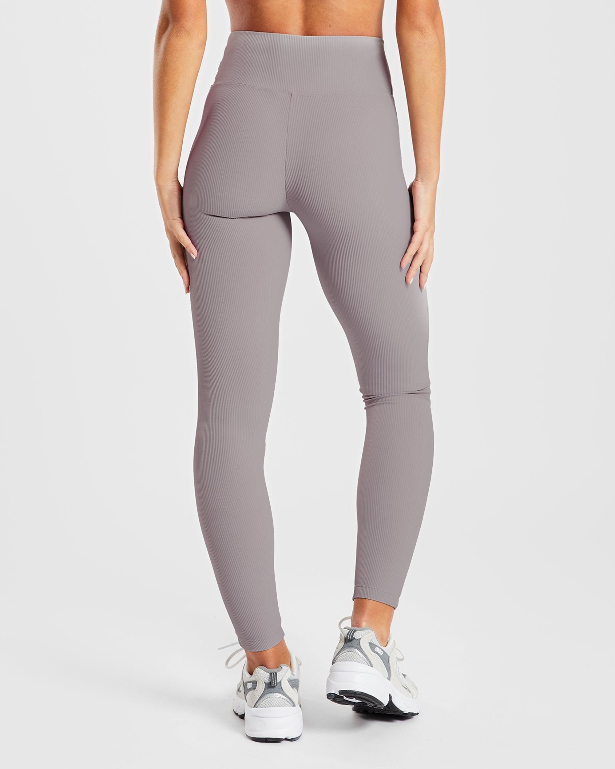 Sculpt Ribbed Leggings - Fog Grijs