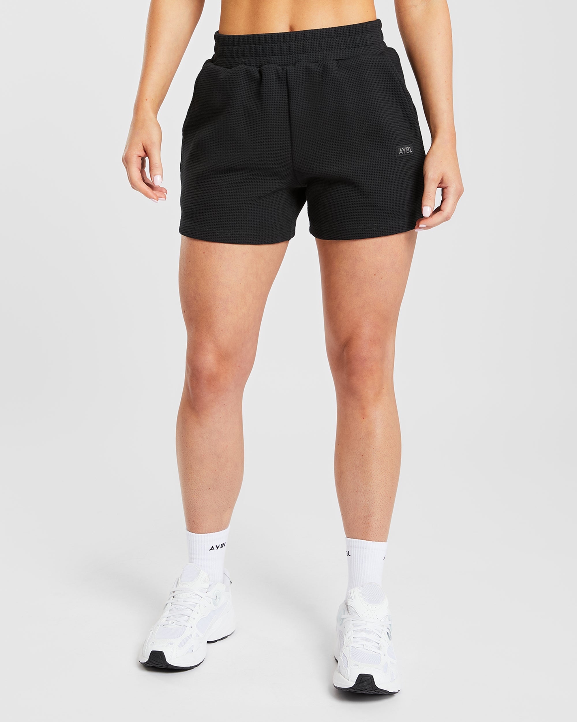 Waffle Shorts - Zwart