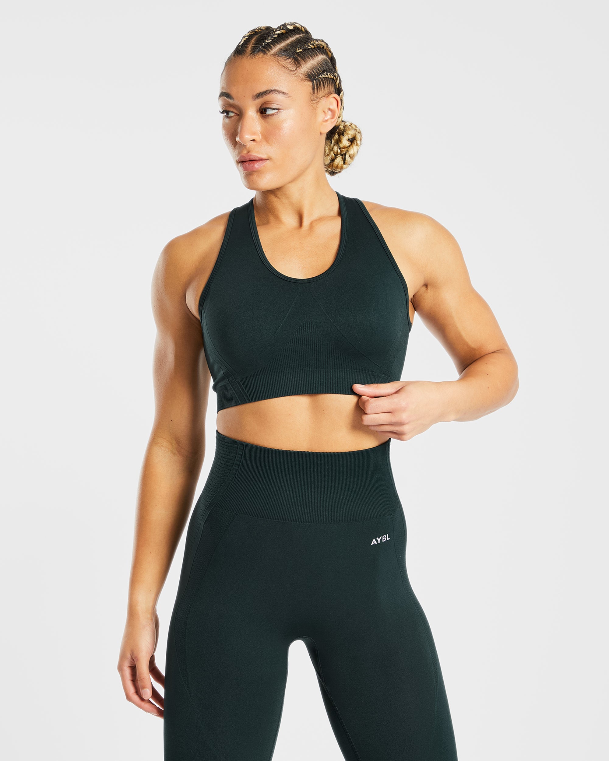 Balance V2 Seamless Sports Bra - Forest Groen