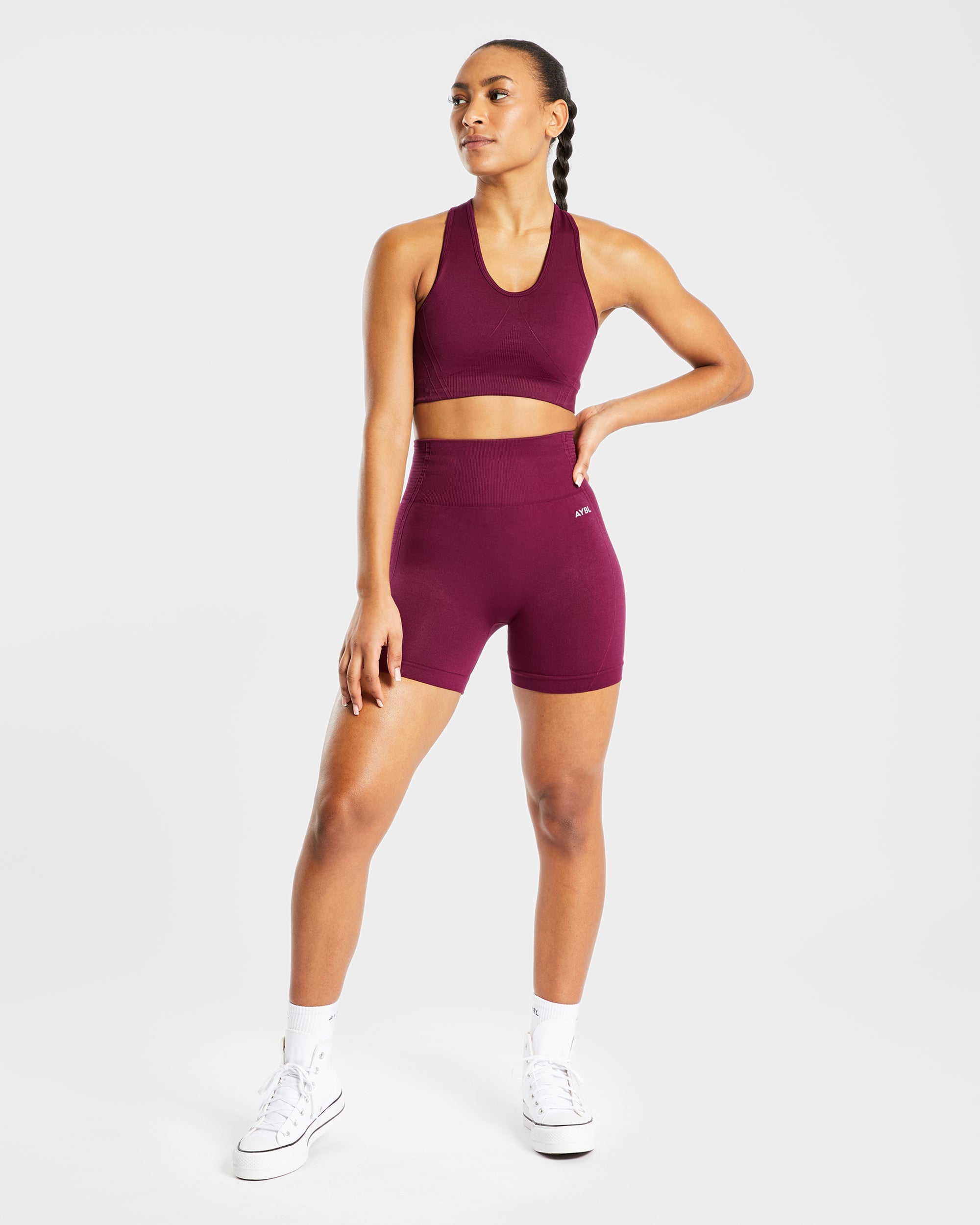 Balance V2 Seamless Shorts - Paars Wine