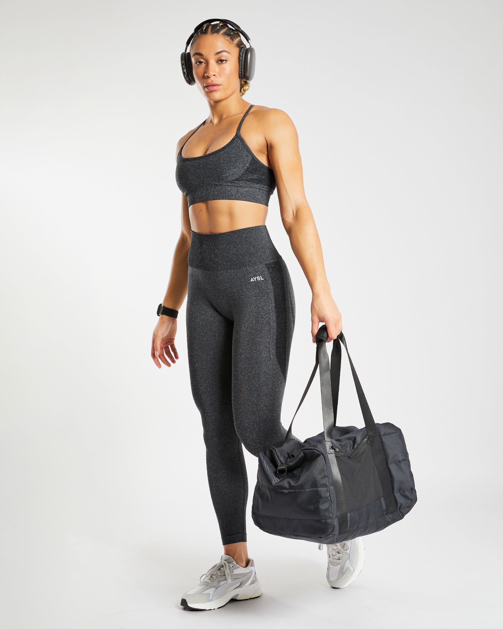Empower Seamless Sports Bra - Zwart Marl