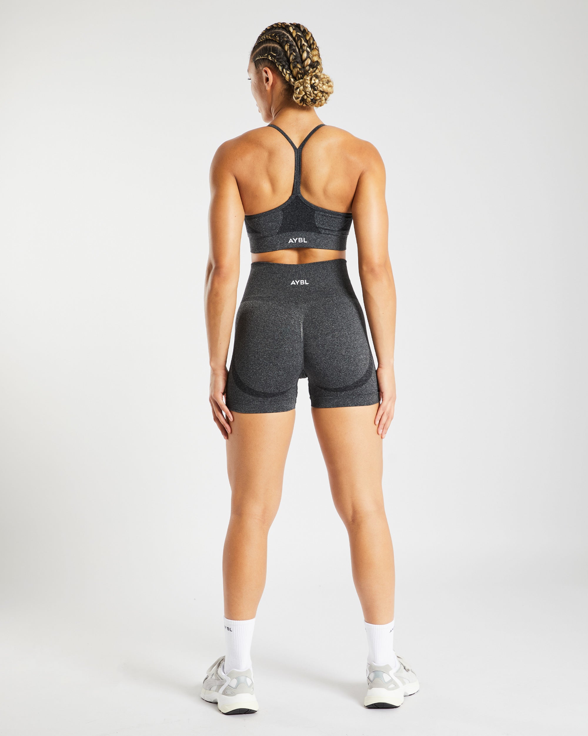 Empower Seamless Shorts - Zwart Marl