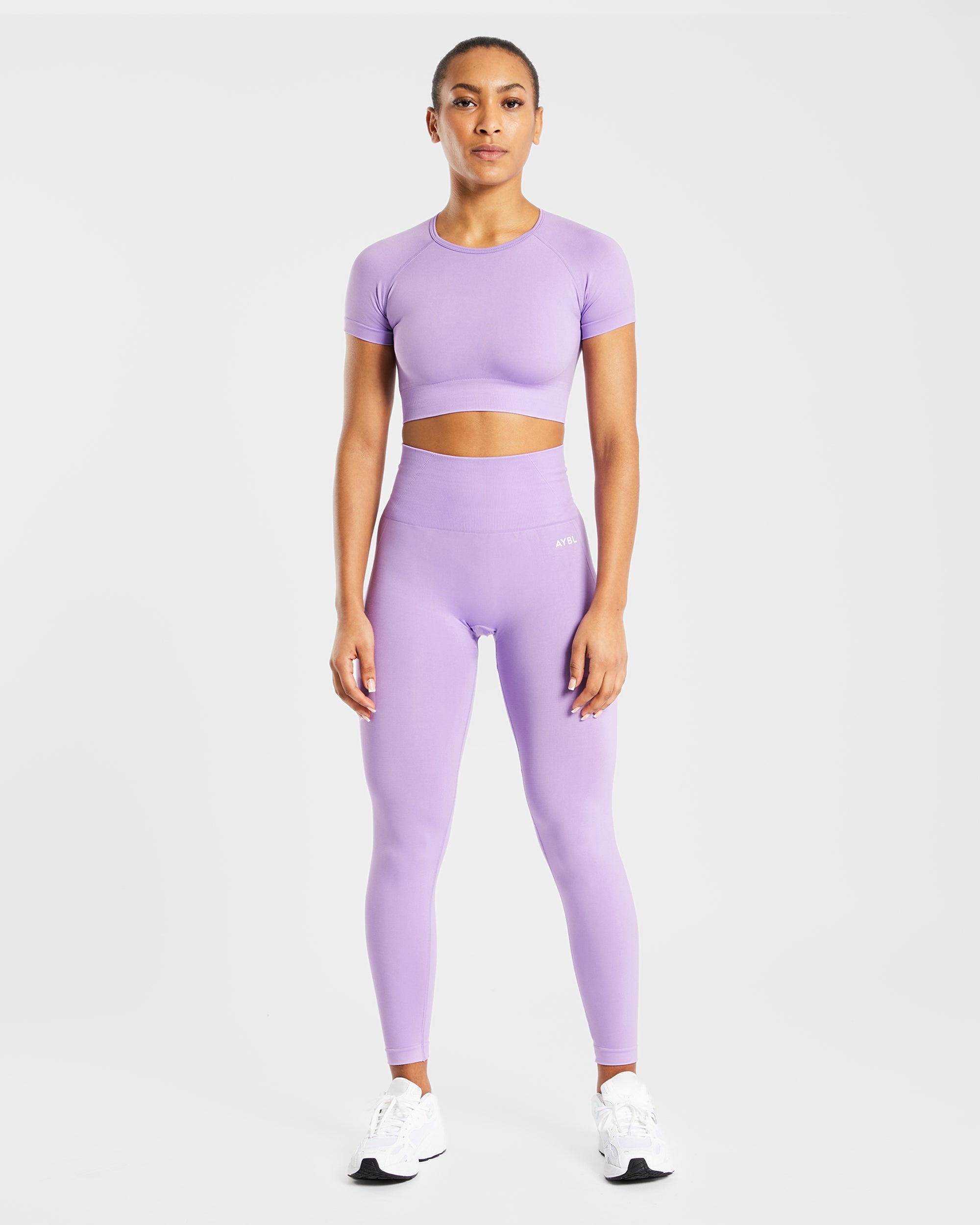 Empower Seamless Crop Top - Paars