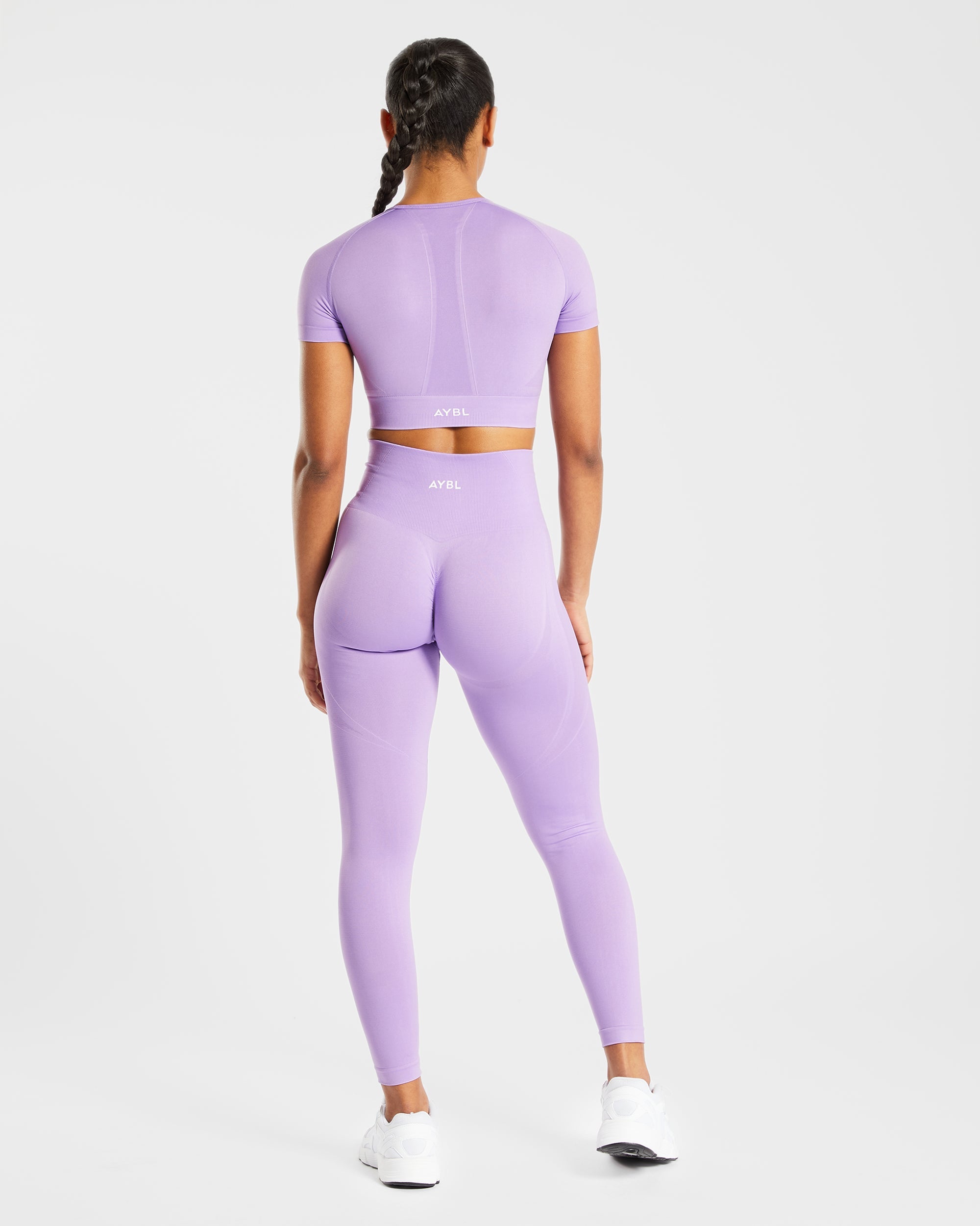 Empower Seamless Crop Top - Paars