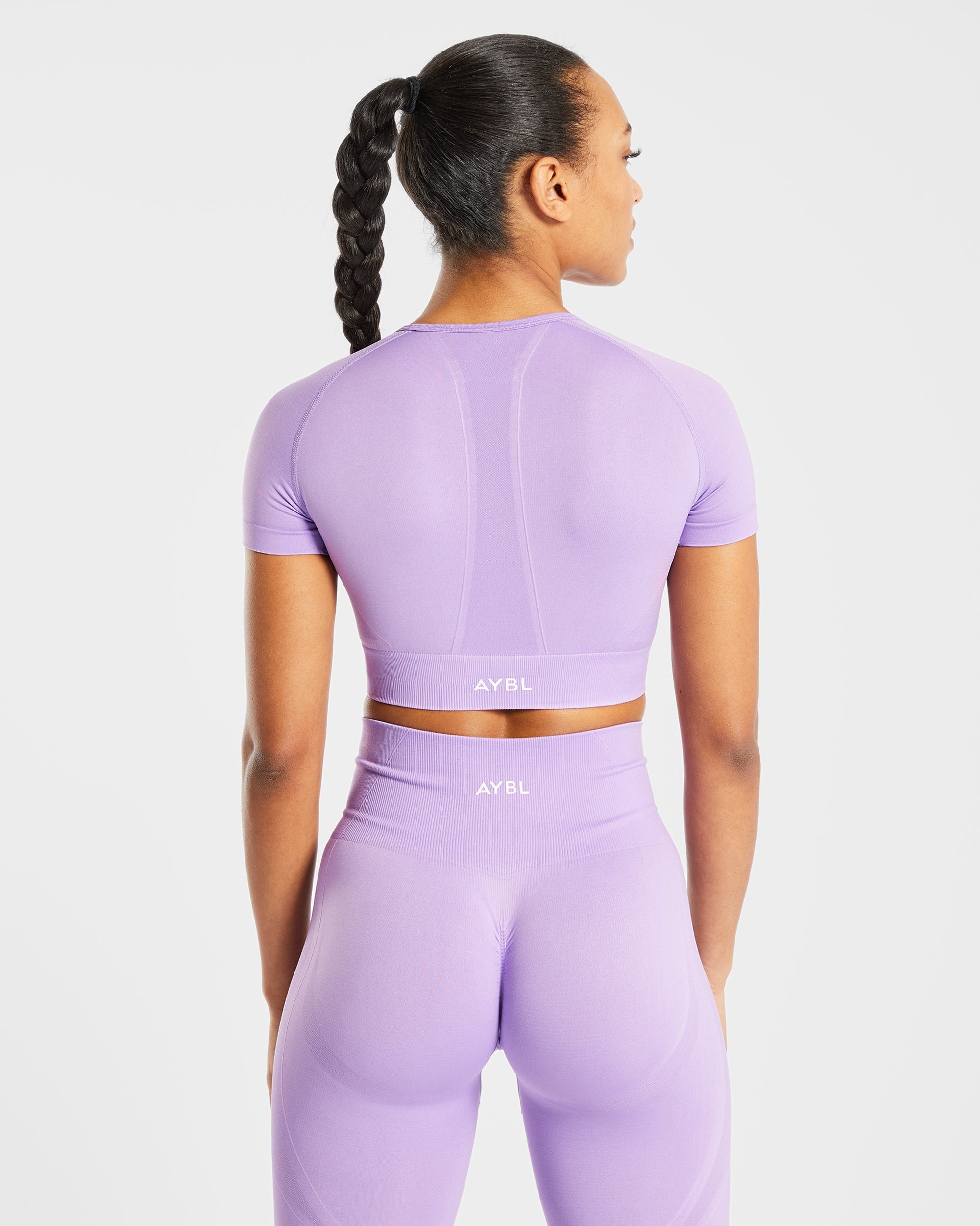 Empower Seamless Crop Top - Paars