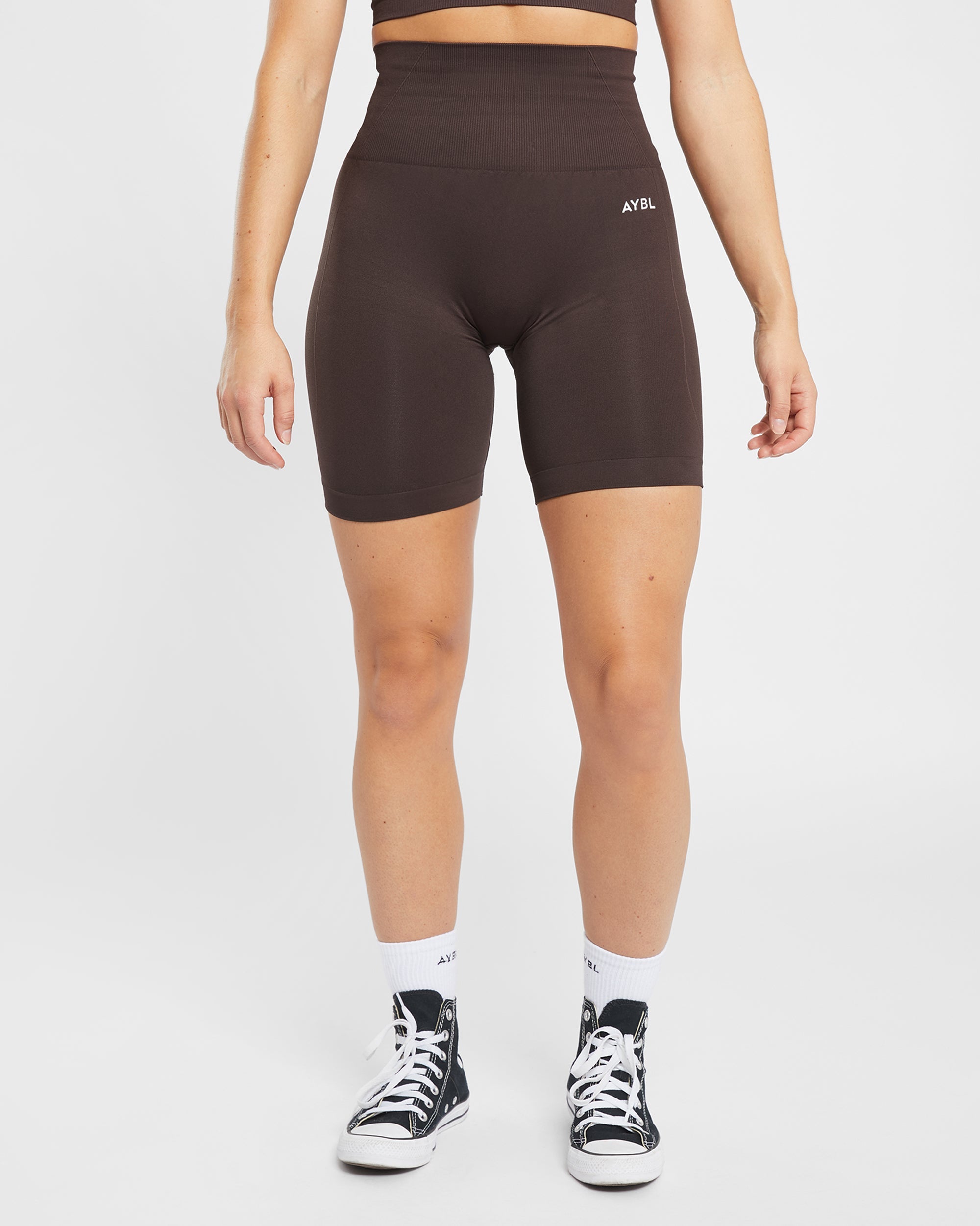 Empower Seamless Cycling Shorts - Cocoa Bruin