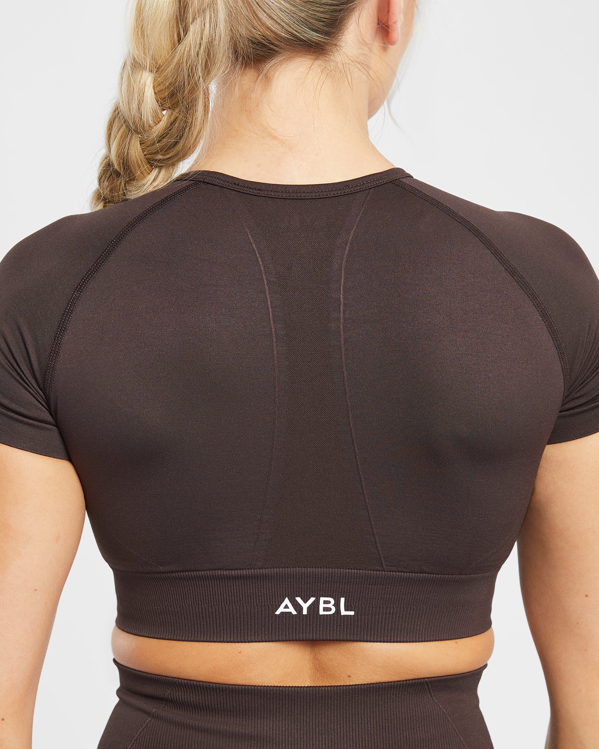 Empower Seamless Crop Top - Cocoa Bruin