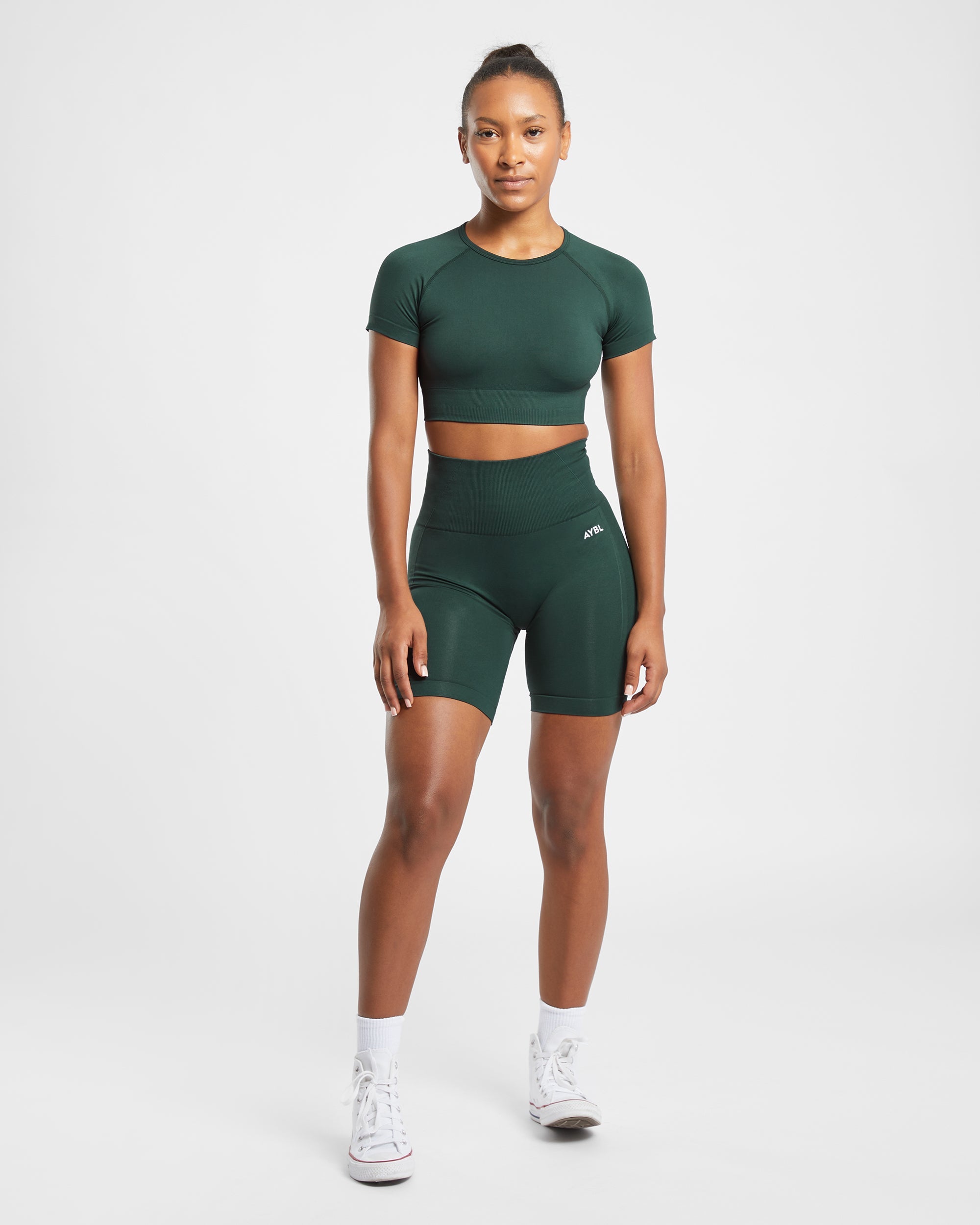 Empower Seamless Cycling Shorts - Dark Groen