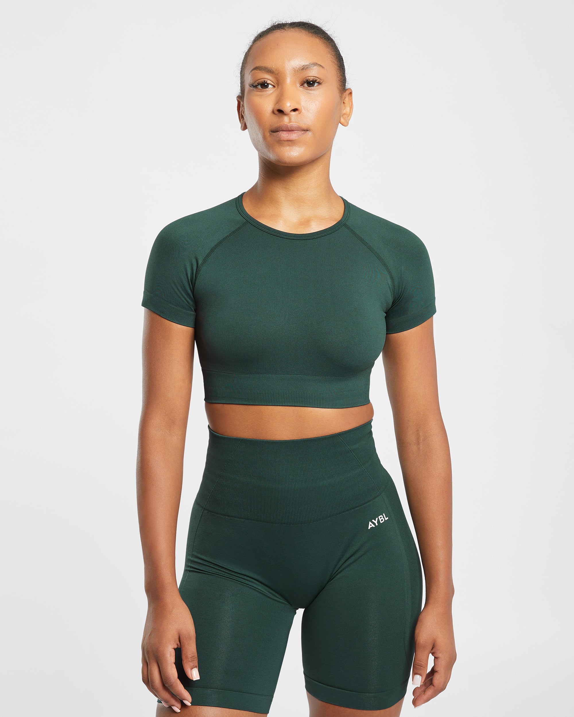 Empower Seamless Crop Top - Dark Groen