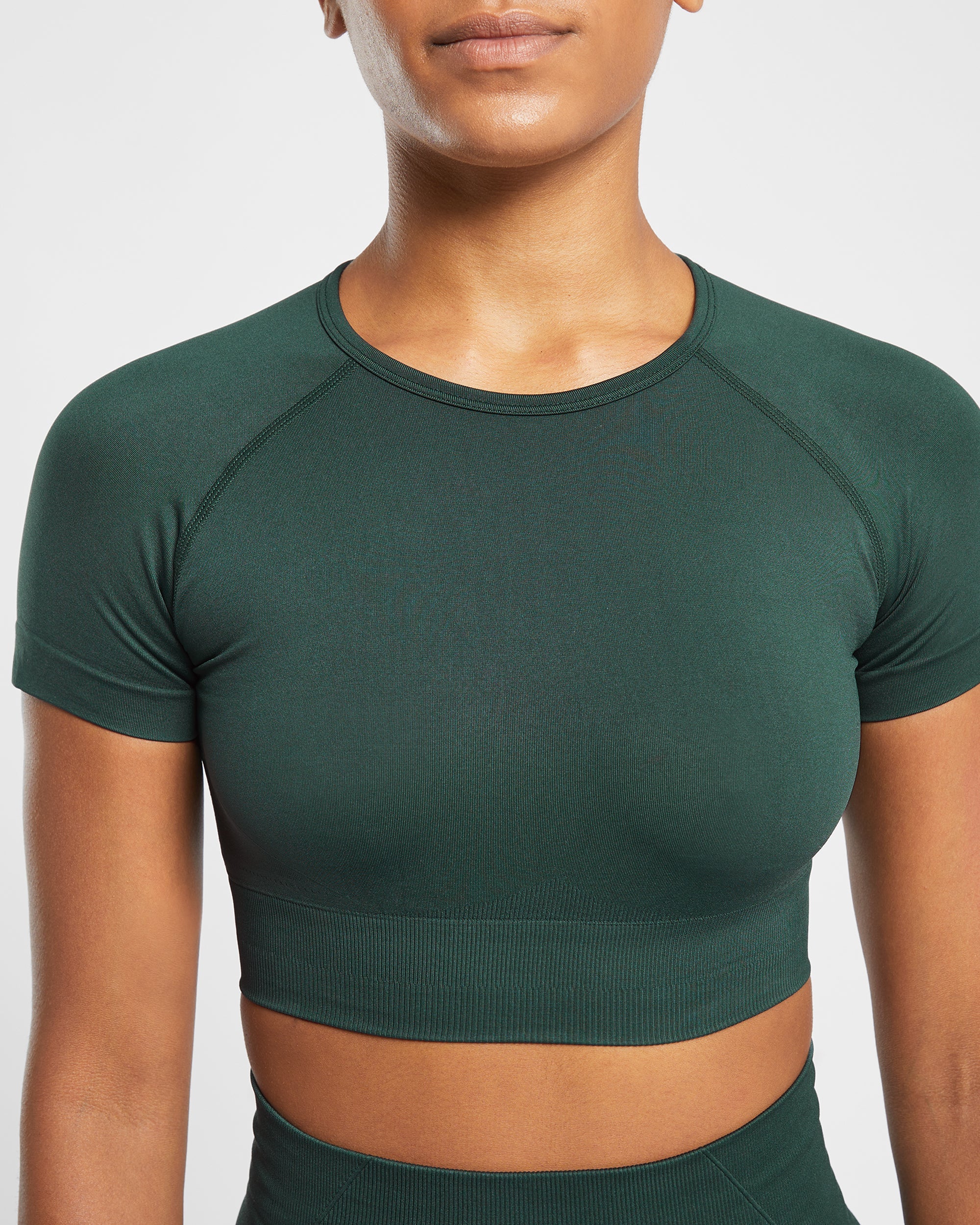 Empower Seamless Crop Top - Dark Groen