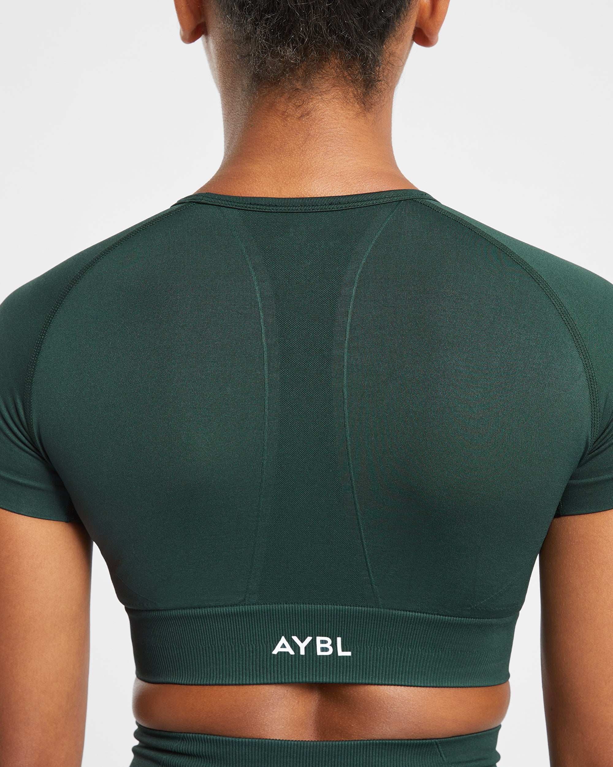 Empower Seamless Crop Top - Dark Groen