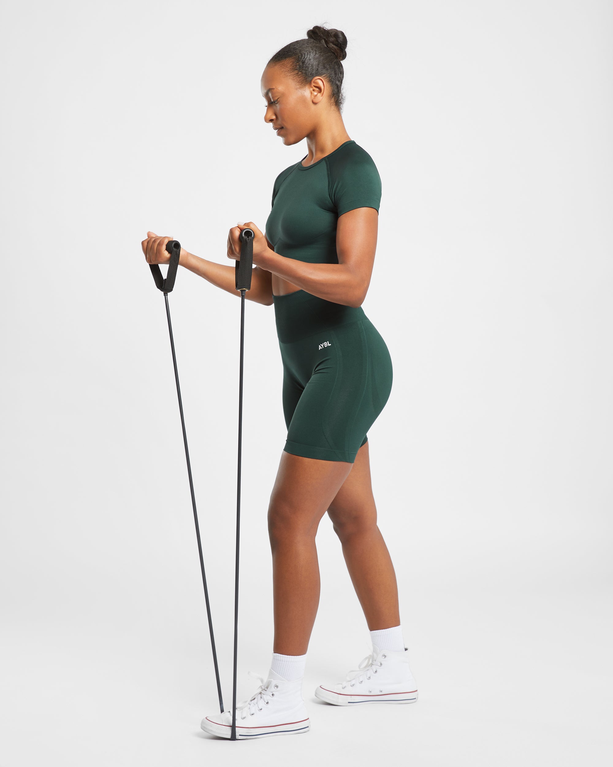 Empower Seamless Cycling Shorts - Dark Groen