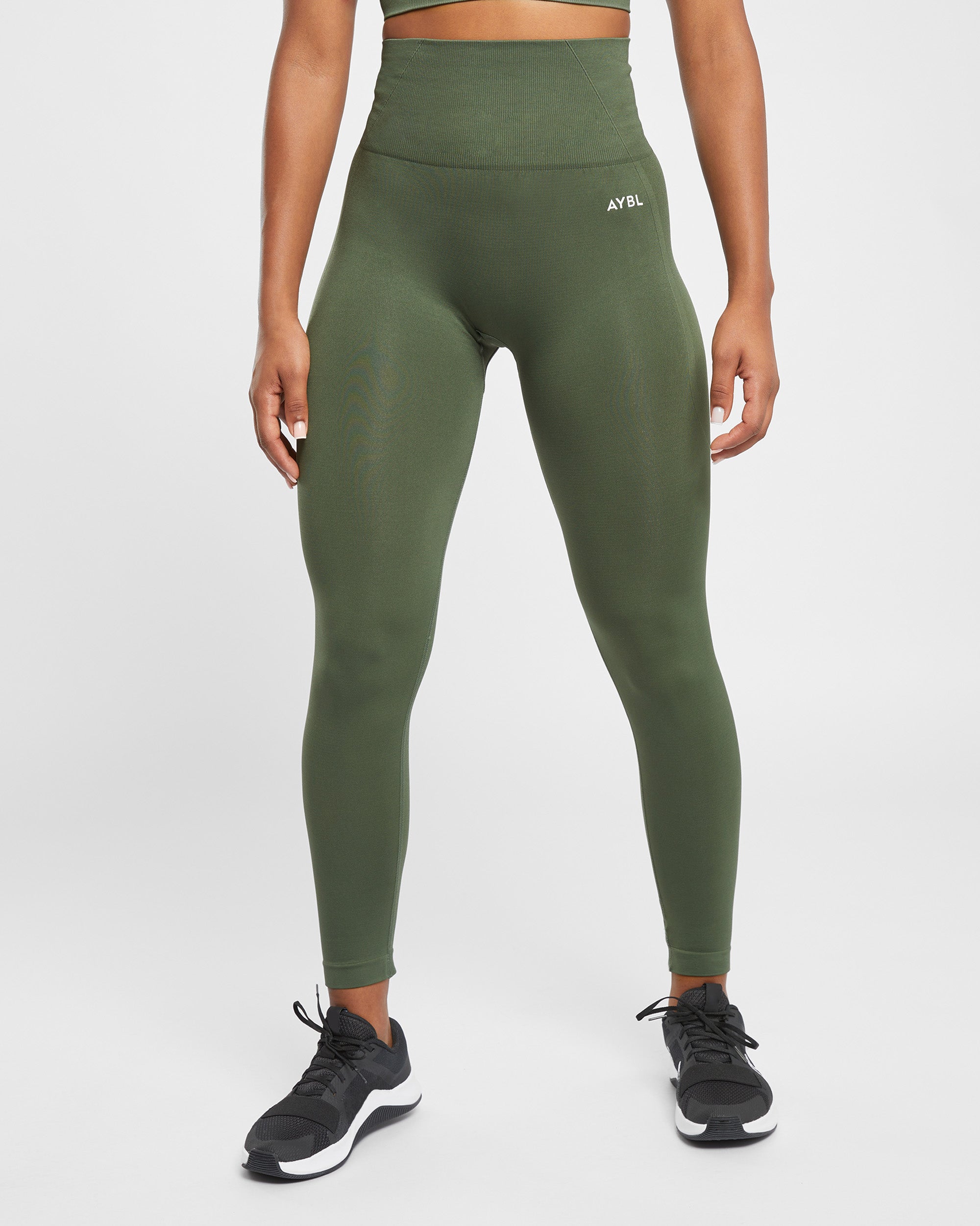 Empower Seamless Leggings - Khaki Groen