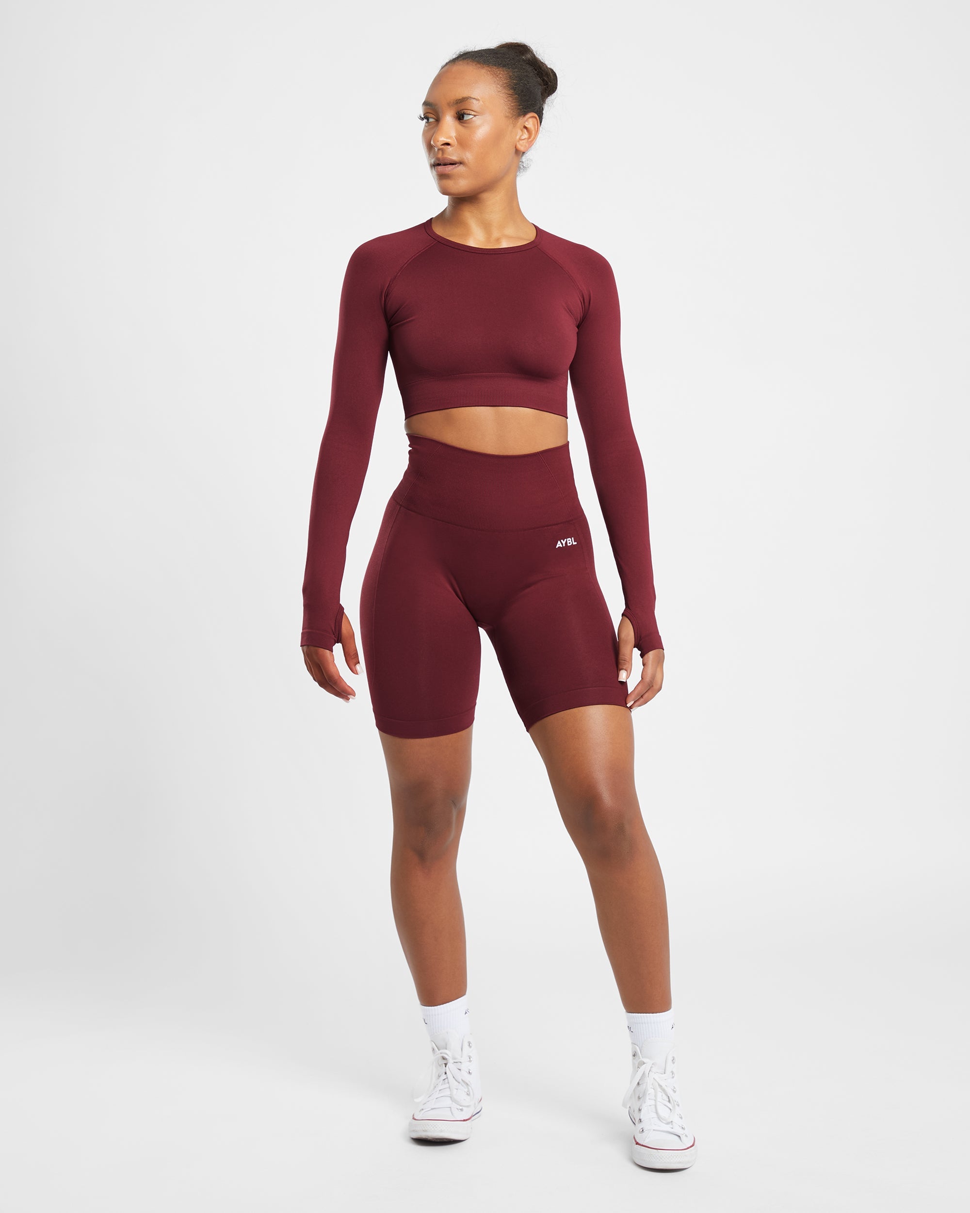 Empower Seamless Cycling Shorts - Rood Wine