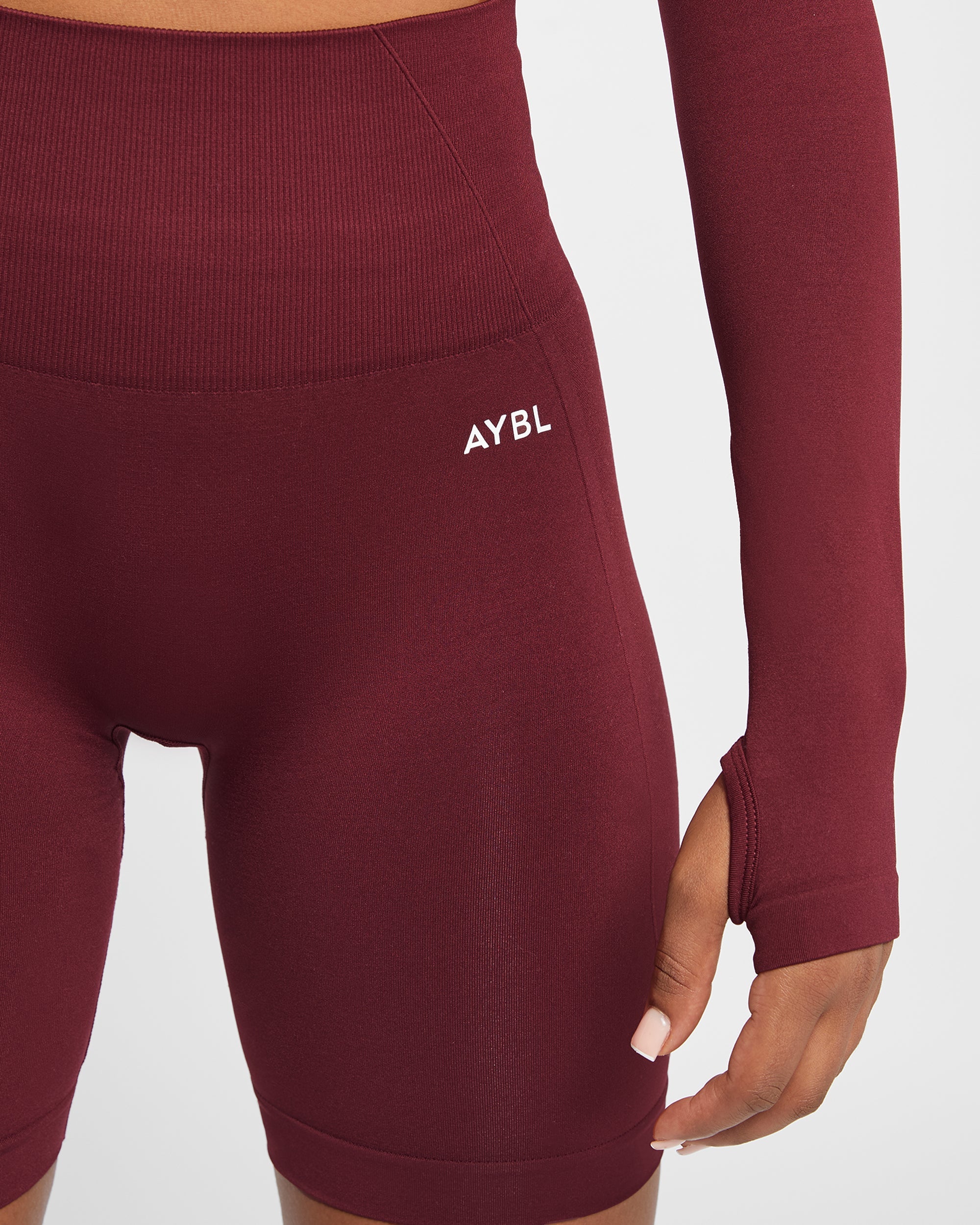 Empower Seamless Cycling Shorts - Rood Wine