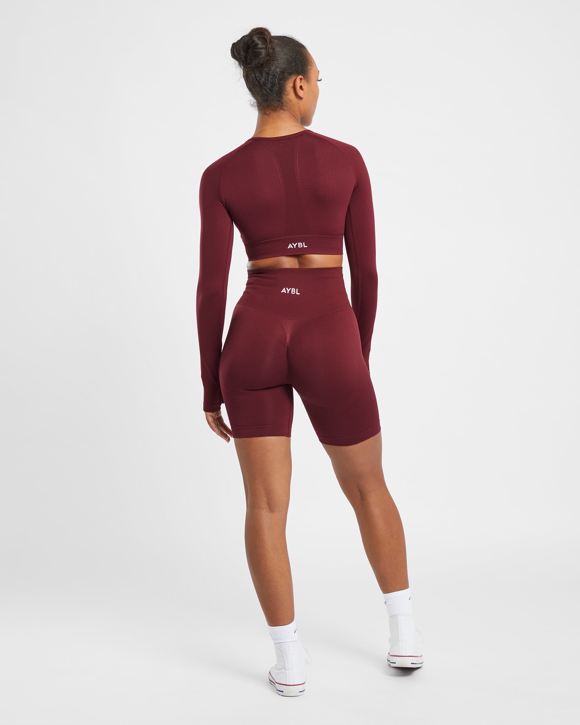 Empower Seamless Cycling Shorts - Rood Wine
