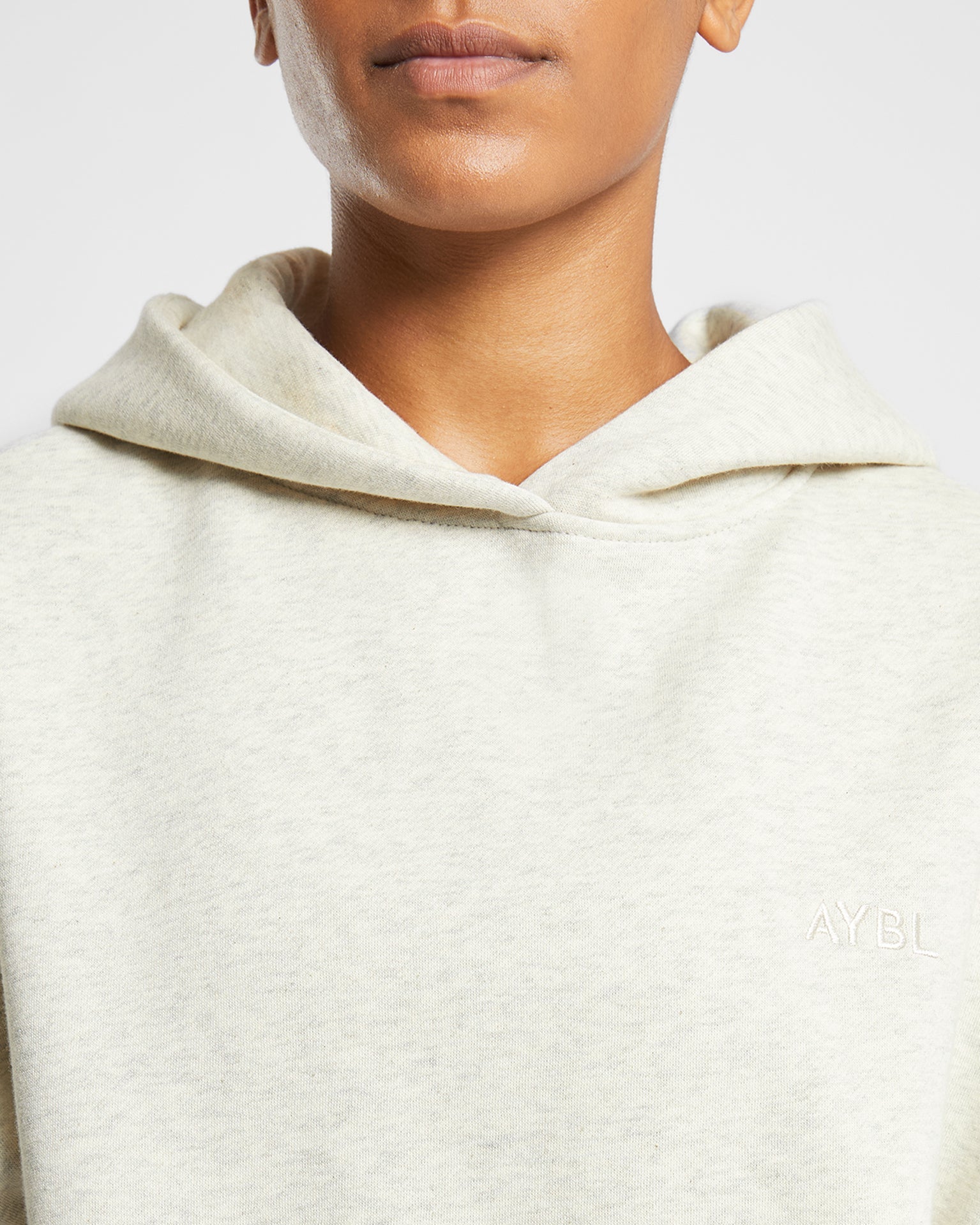 Premium Oversized Hoodie - Beige Marl